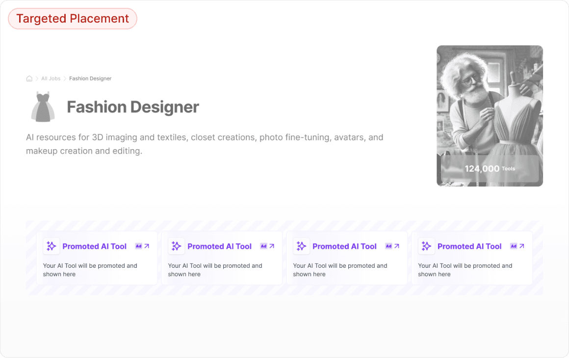 Relevant AI Job Pages – Appear where professionals seek AI tools for their roles.