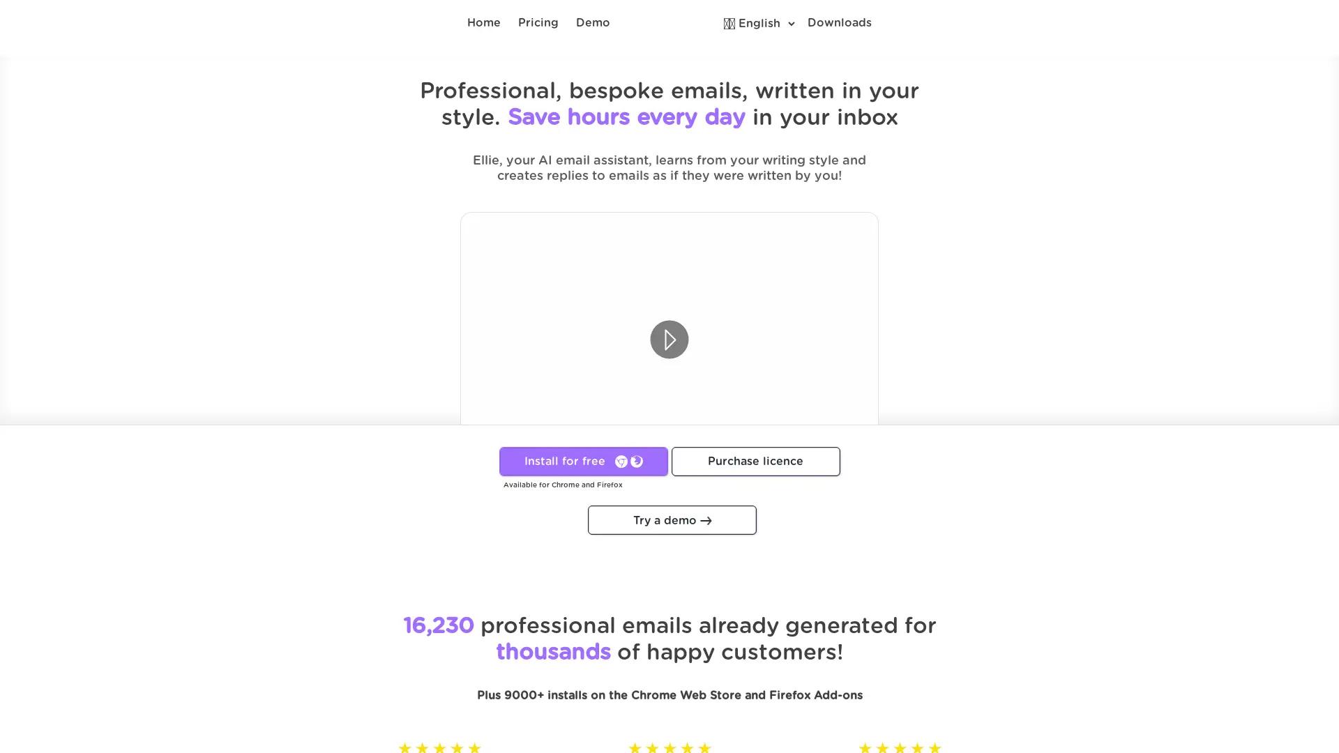 Ellie - Your AI Email Assistant screenshot