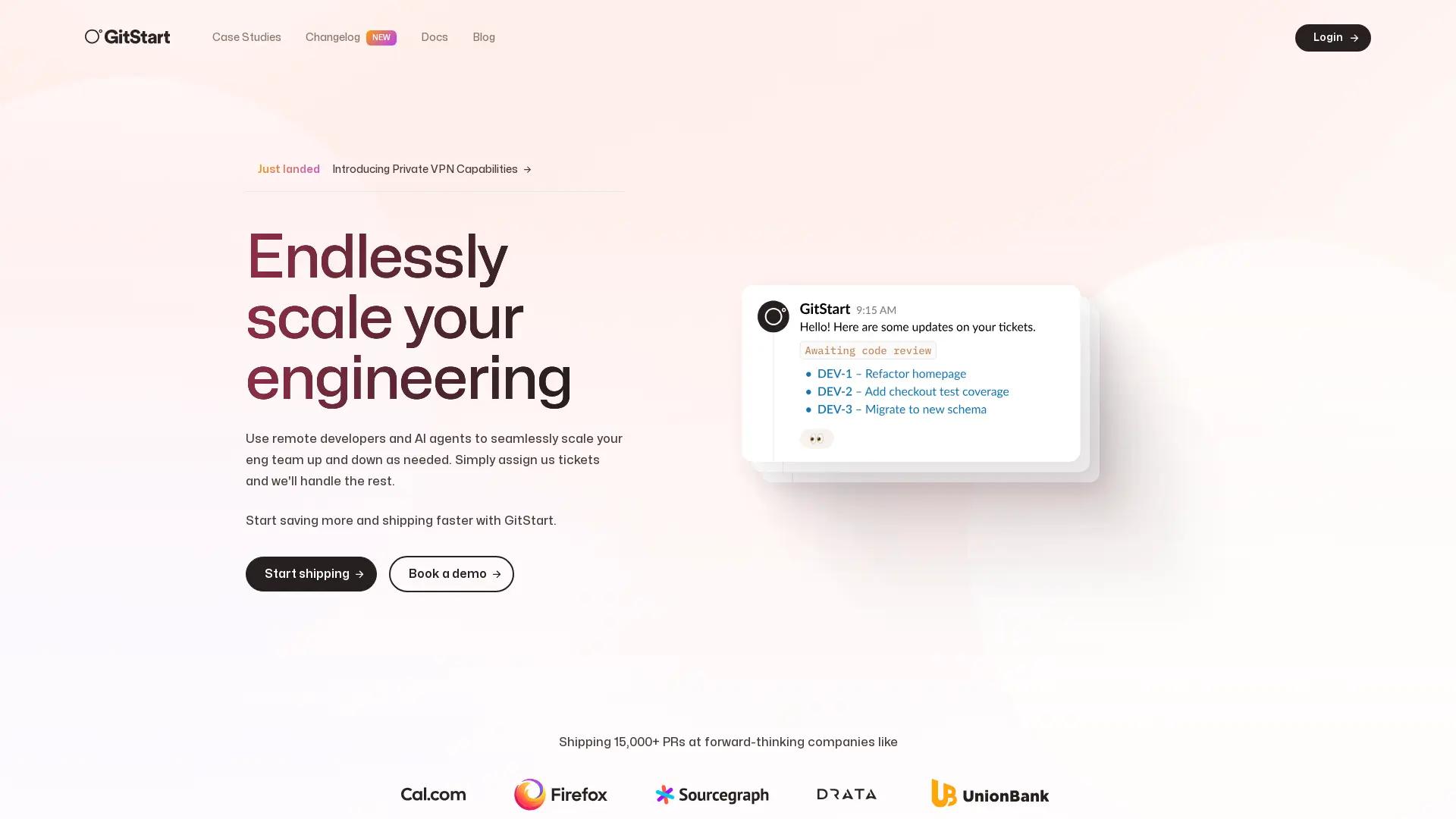 GitStart screenshot