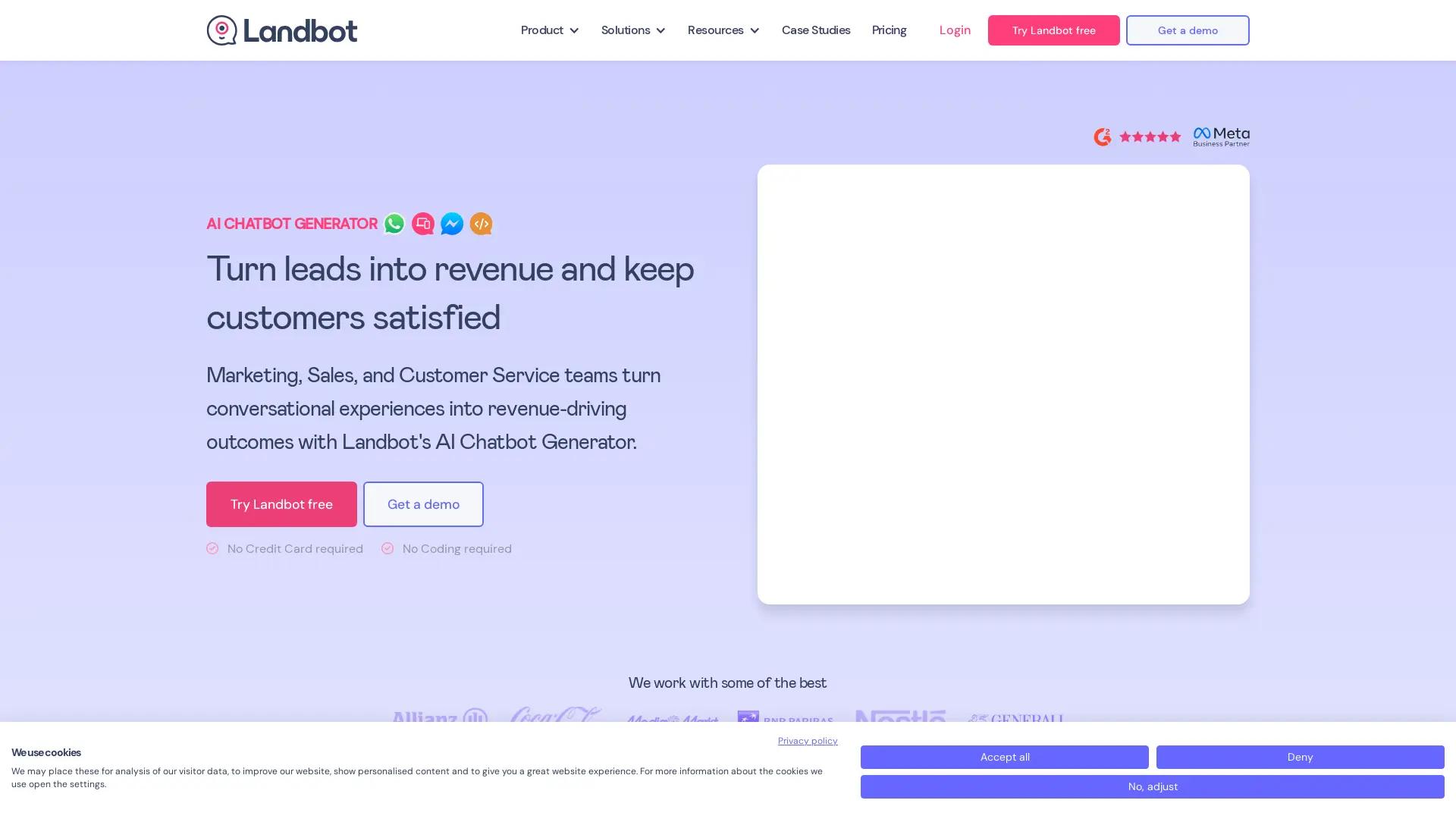 Landbot screenshot
