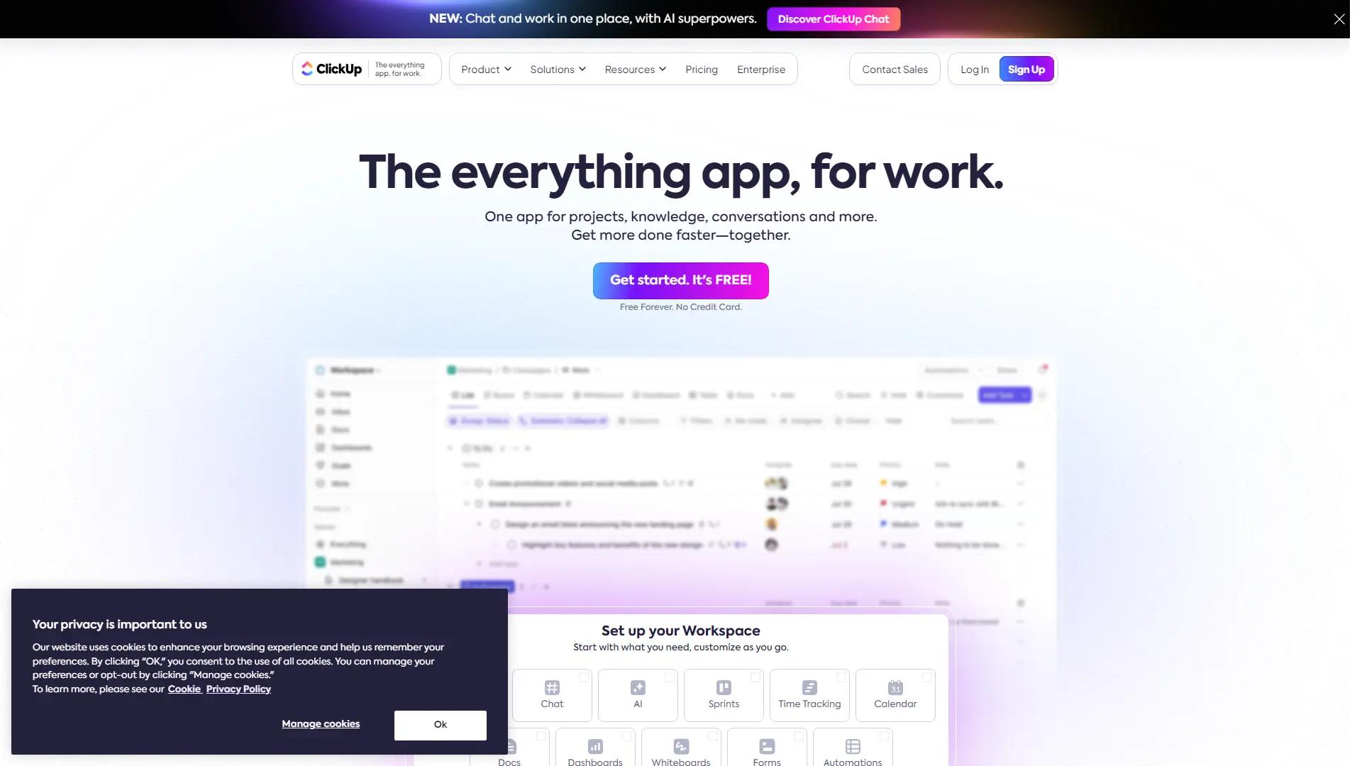 ClickUp screenshot