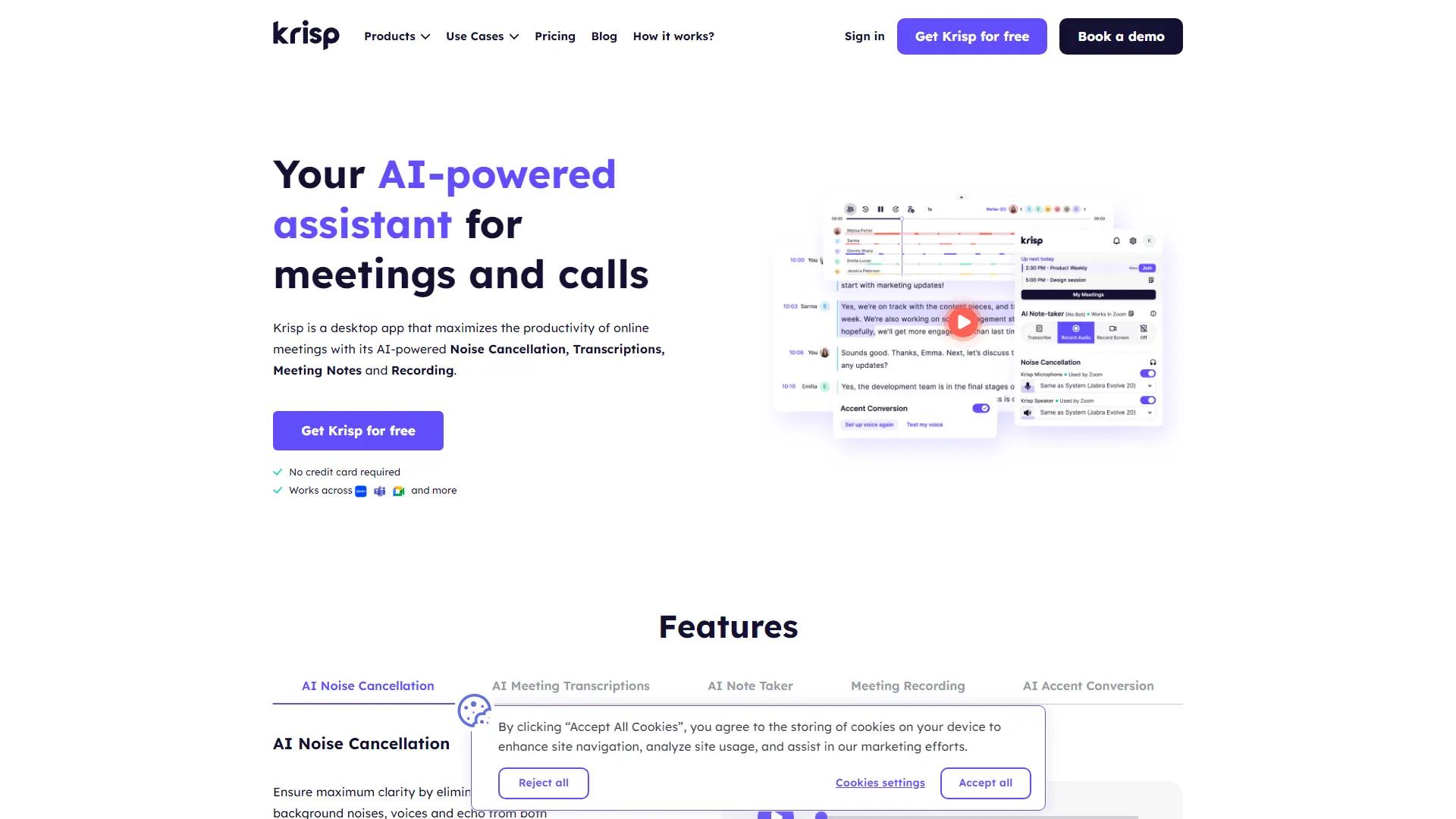 Krisp screenshot