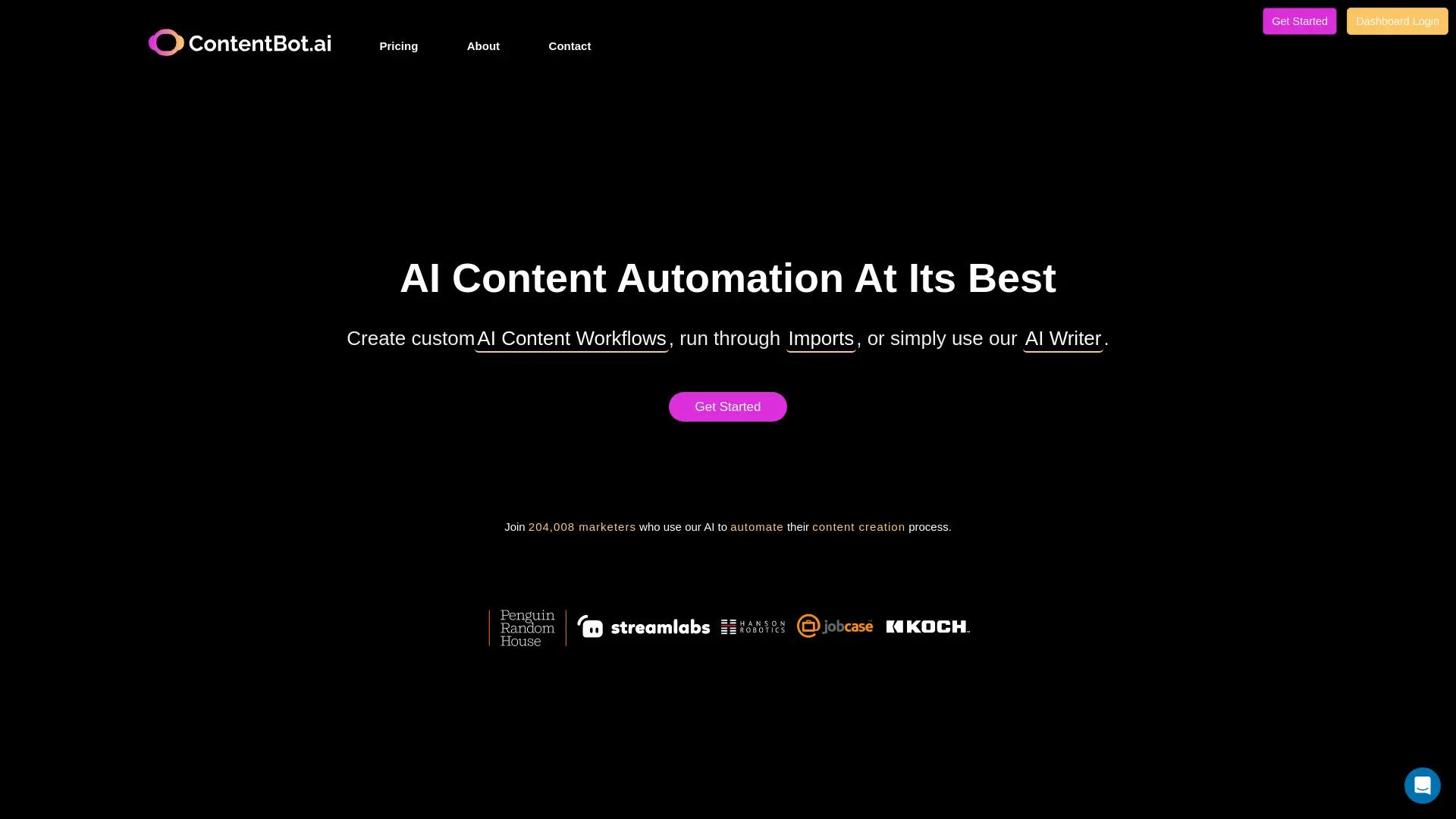 ContentBot screenshot