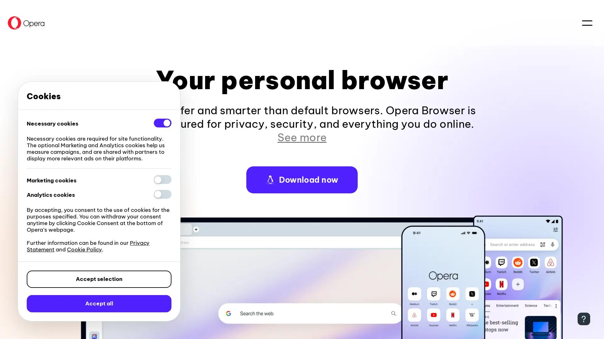 Opera screenshot
