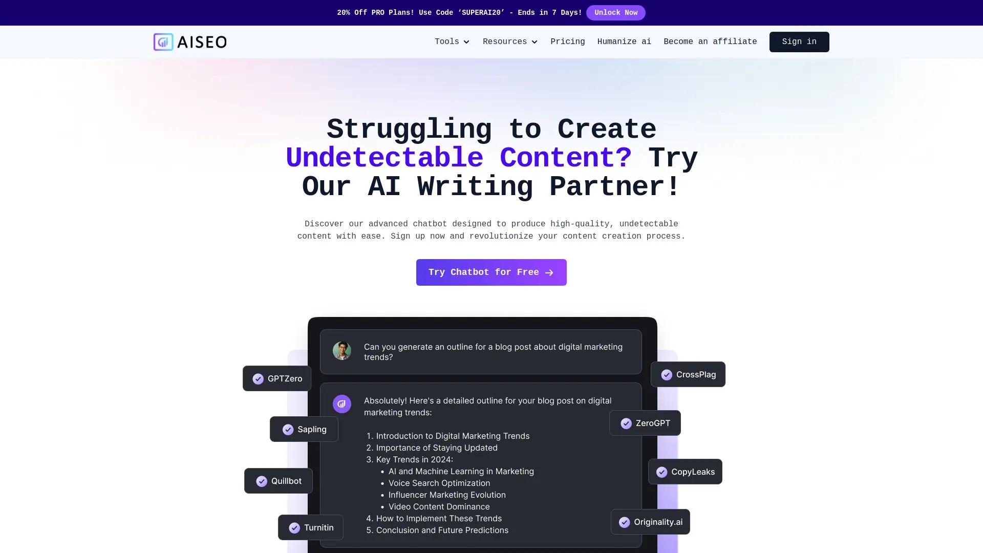 AISEO screenshot