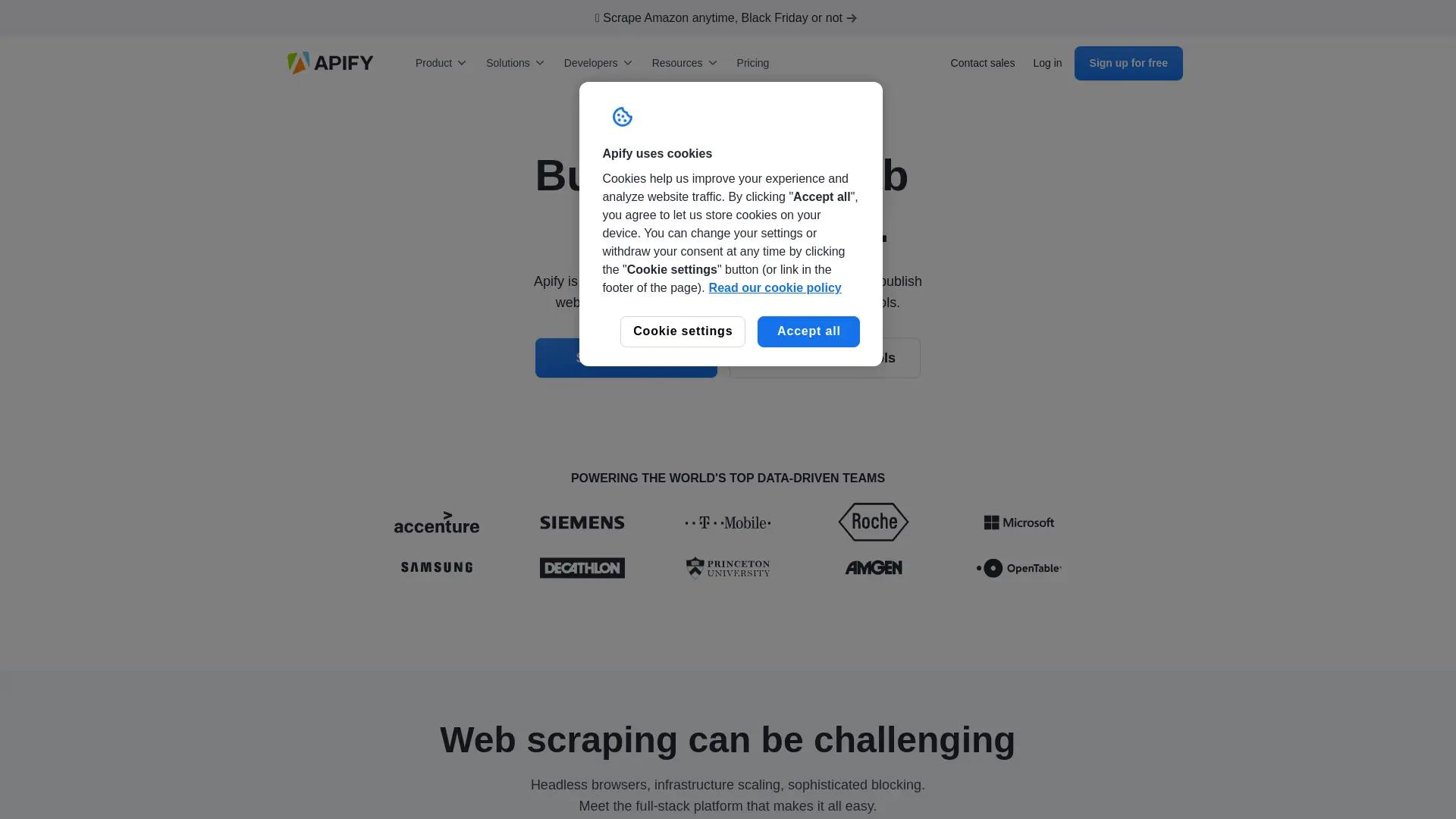 Apify screenshot