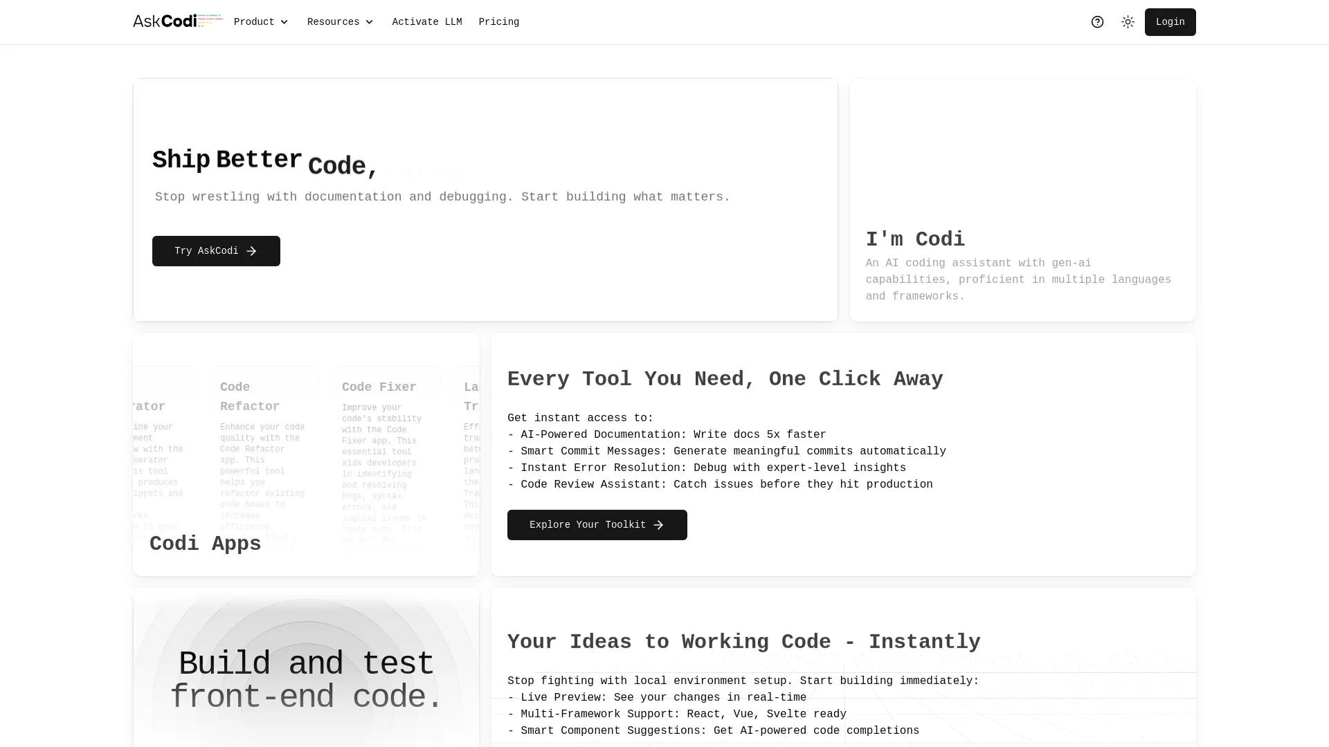 AskCodi screenshot