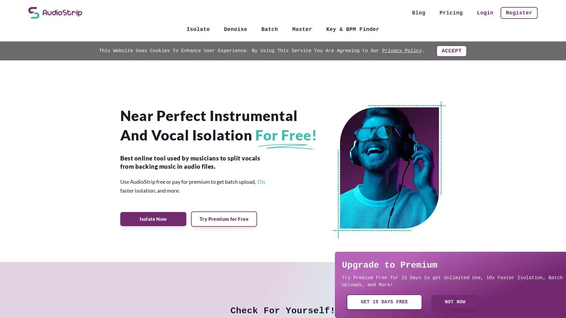 AudioStrip screenshot