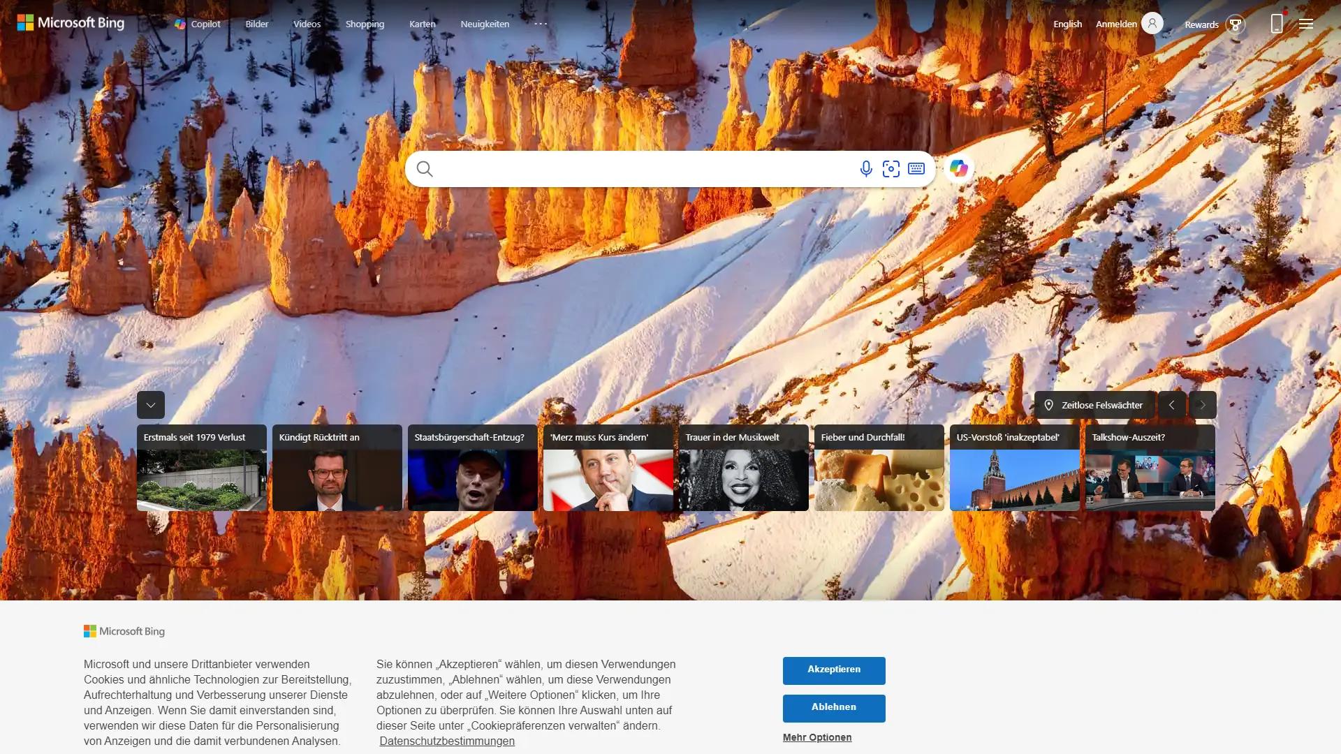 Bing screenshot
