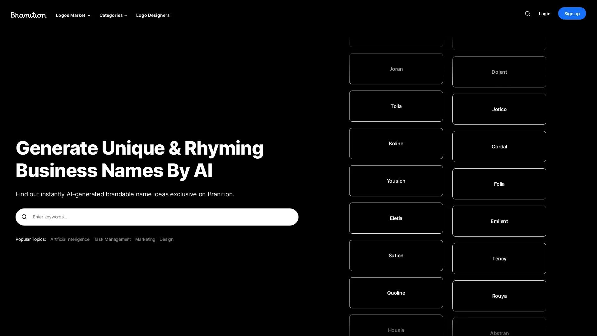 Business Name Generator by Branition screenshot