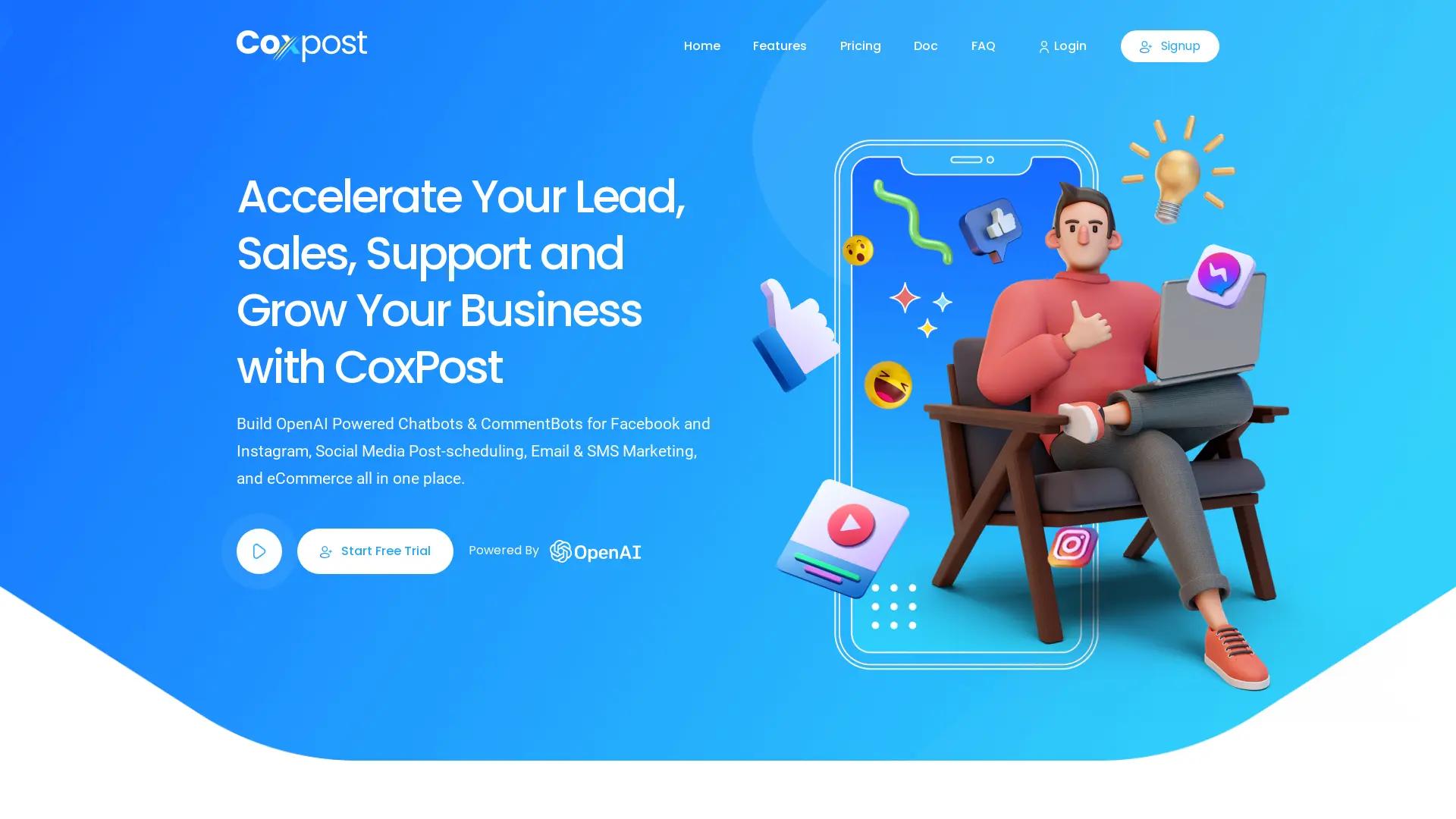 CoxPost screenshot
