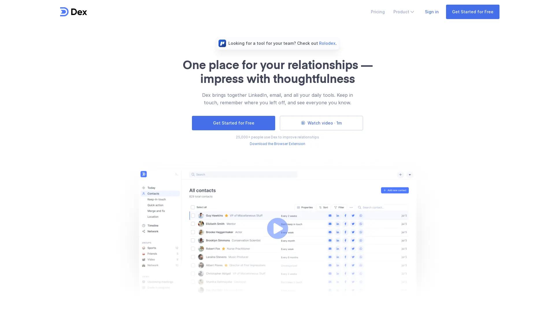 Dex screenshot
