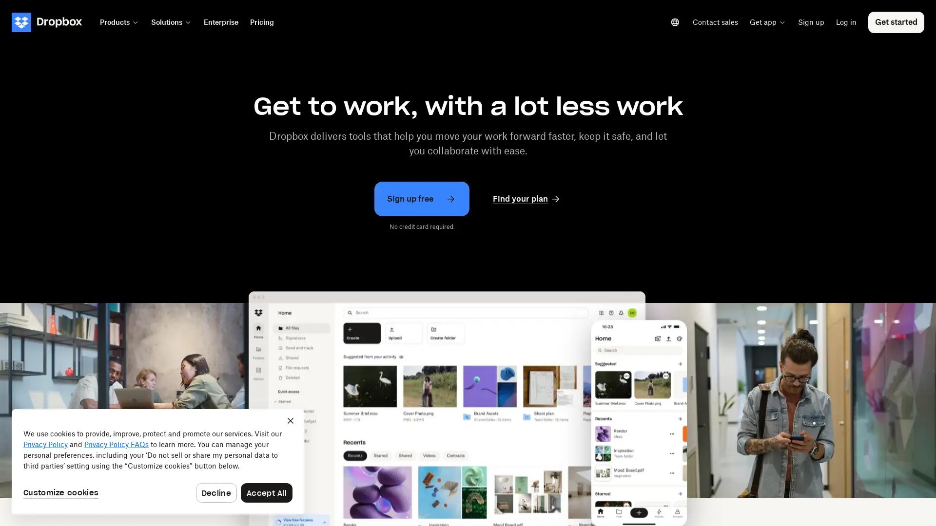 Dropbox screenshot