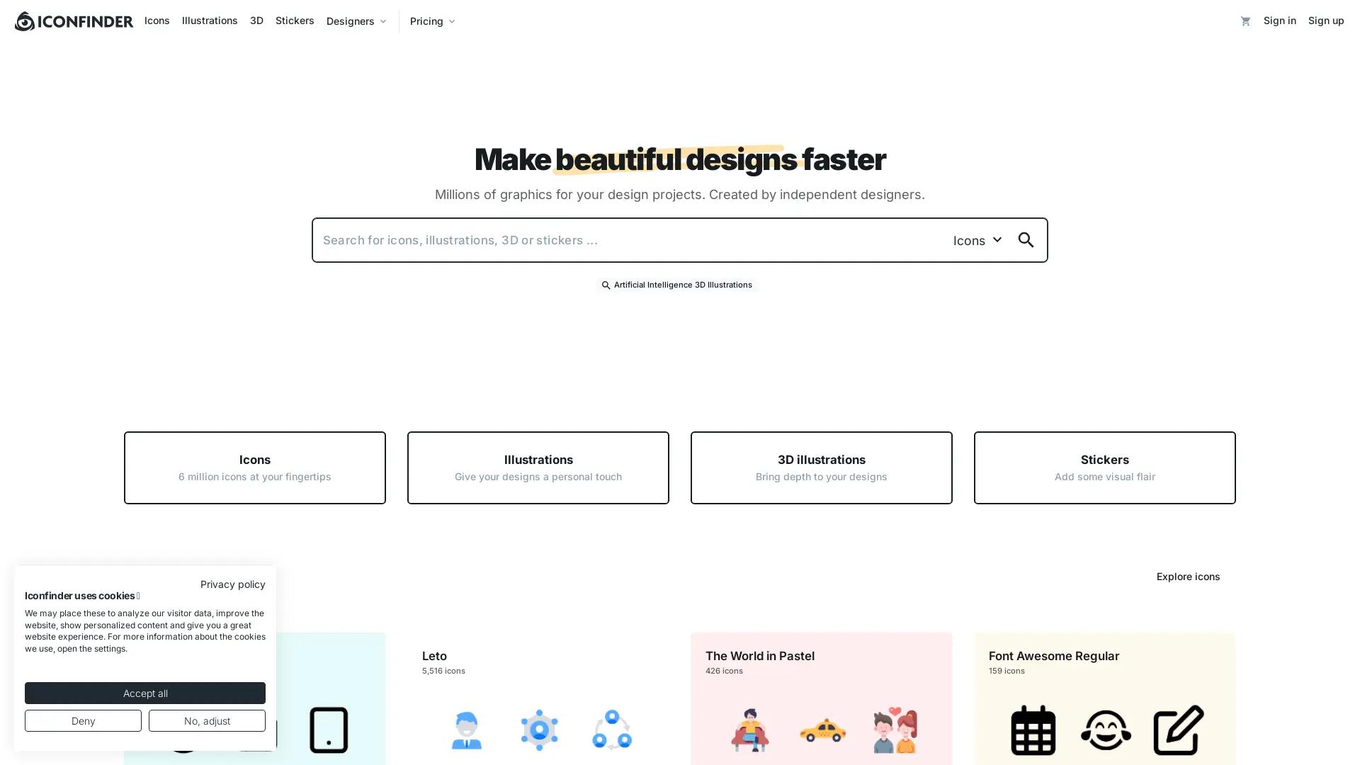 Iconfinder screenshot