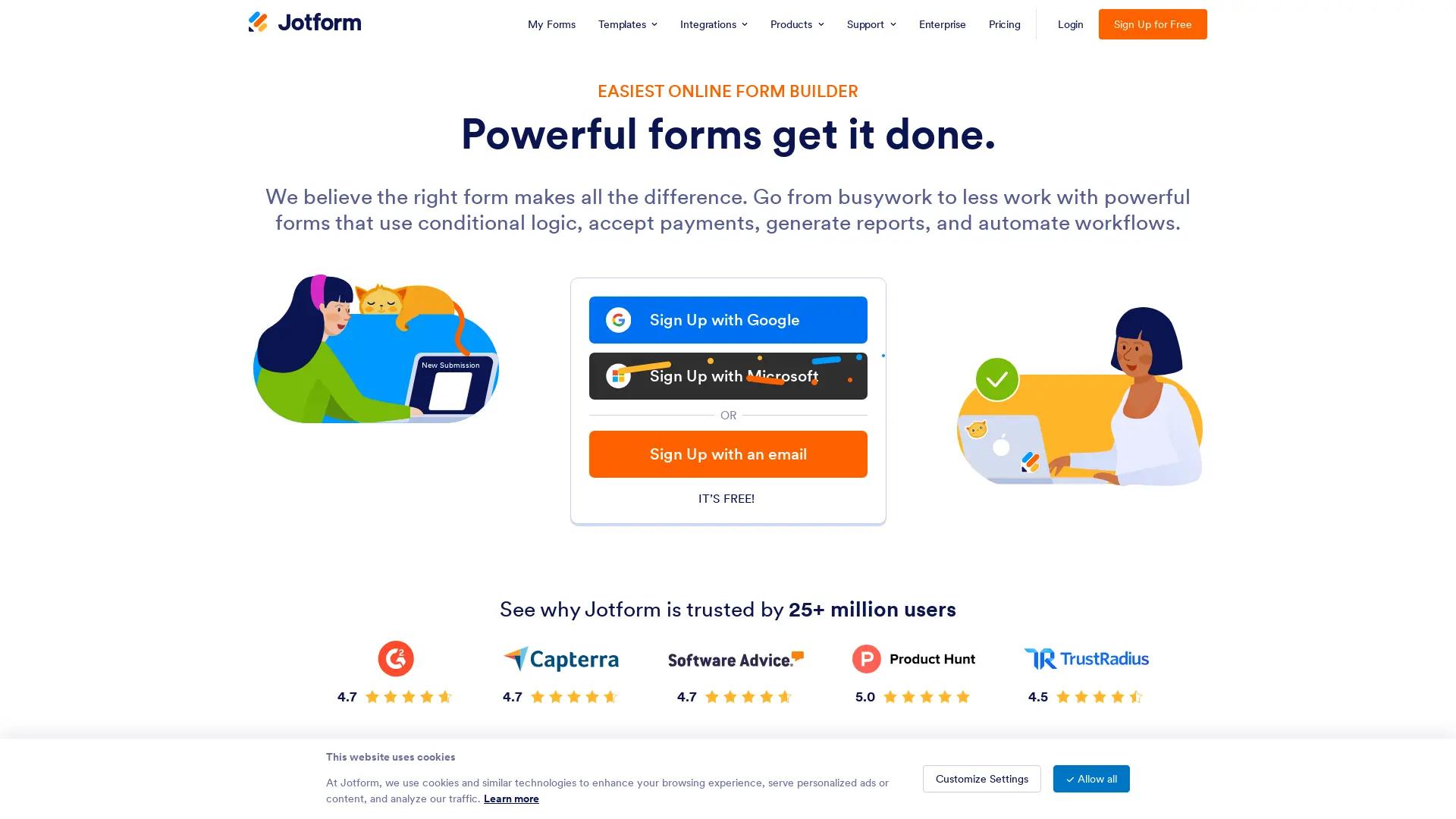 Jotform screenshot