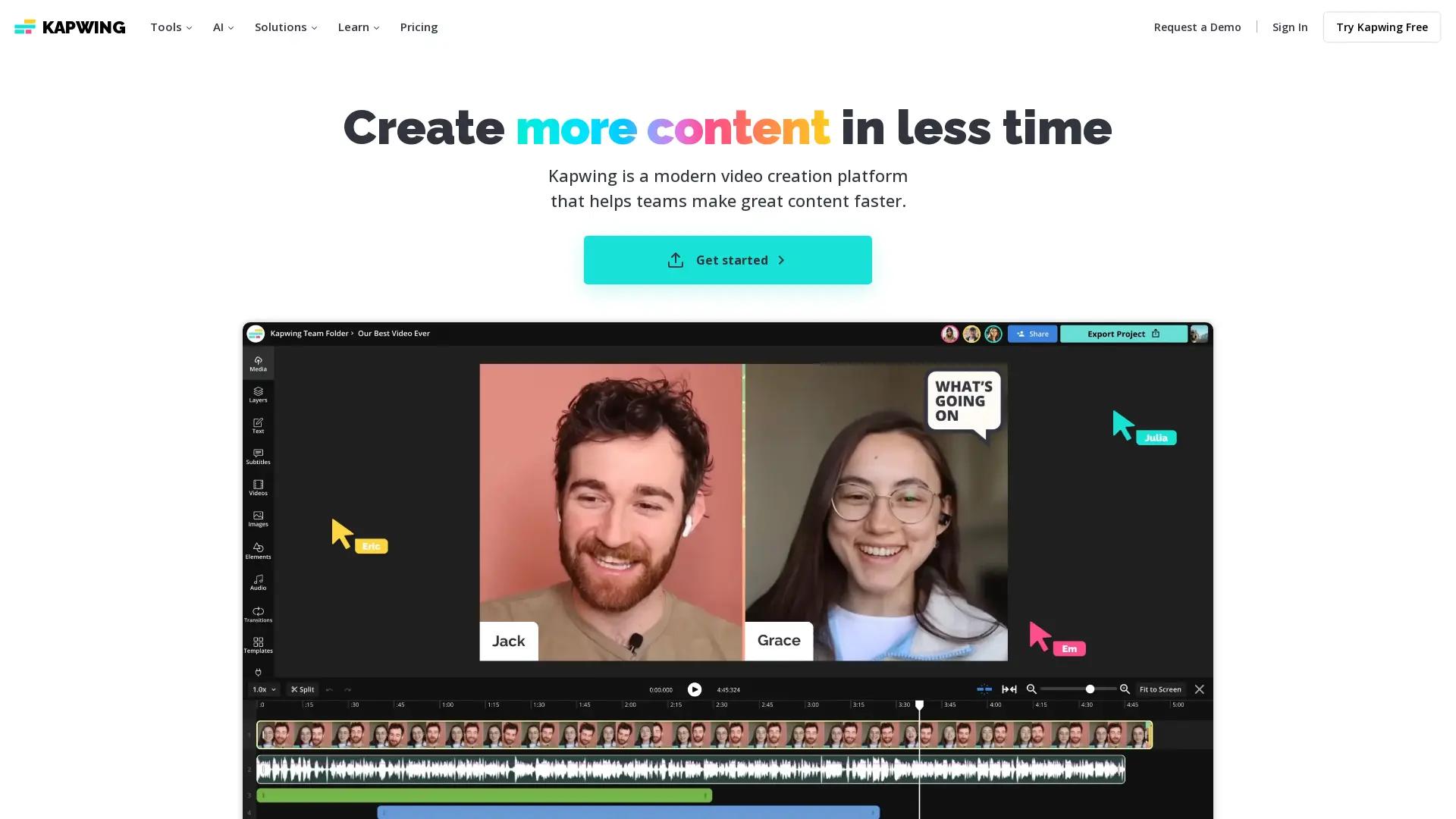 Kapwing screenshot