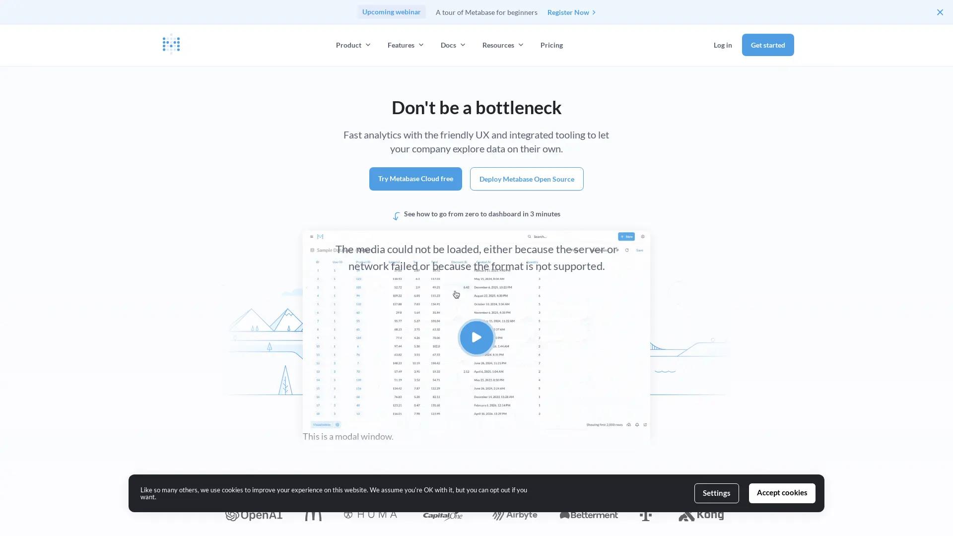 Metabase screenshot