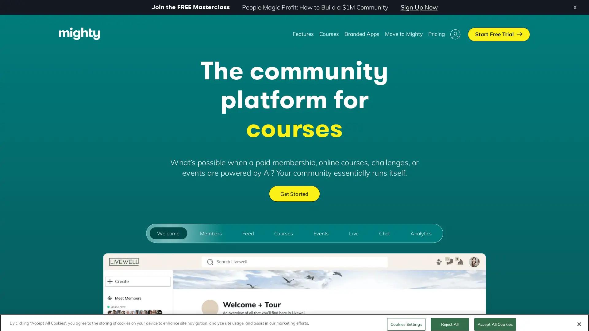 Mighty Networks screenshot