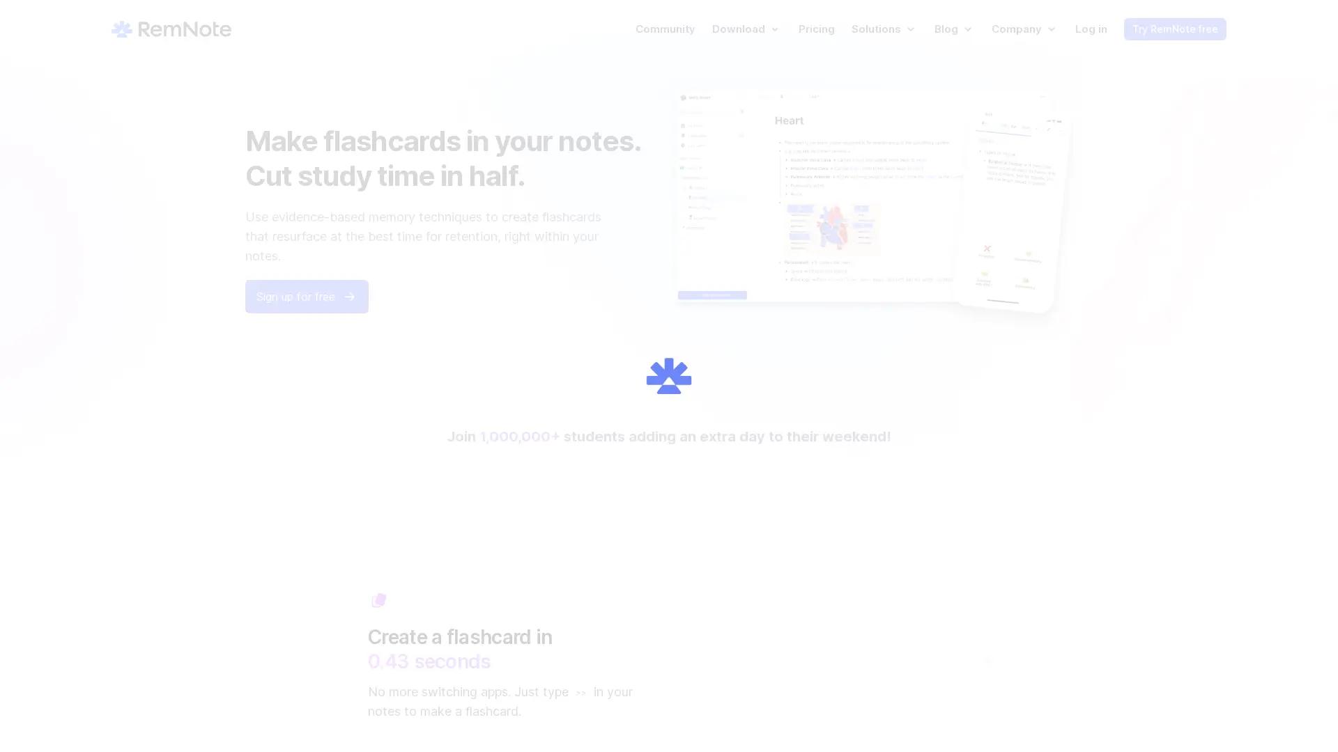 RemNote screenshot