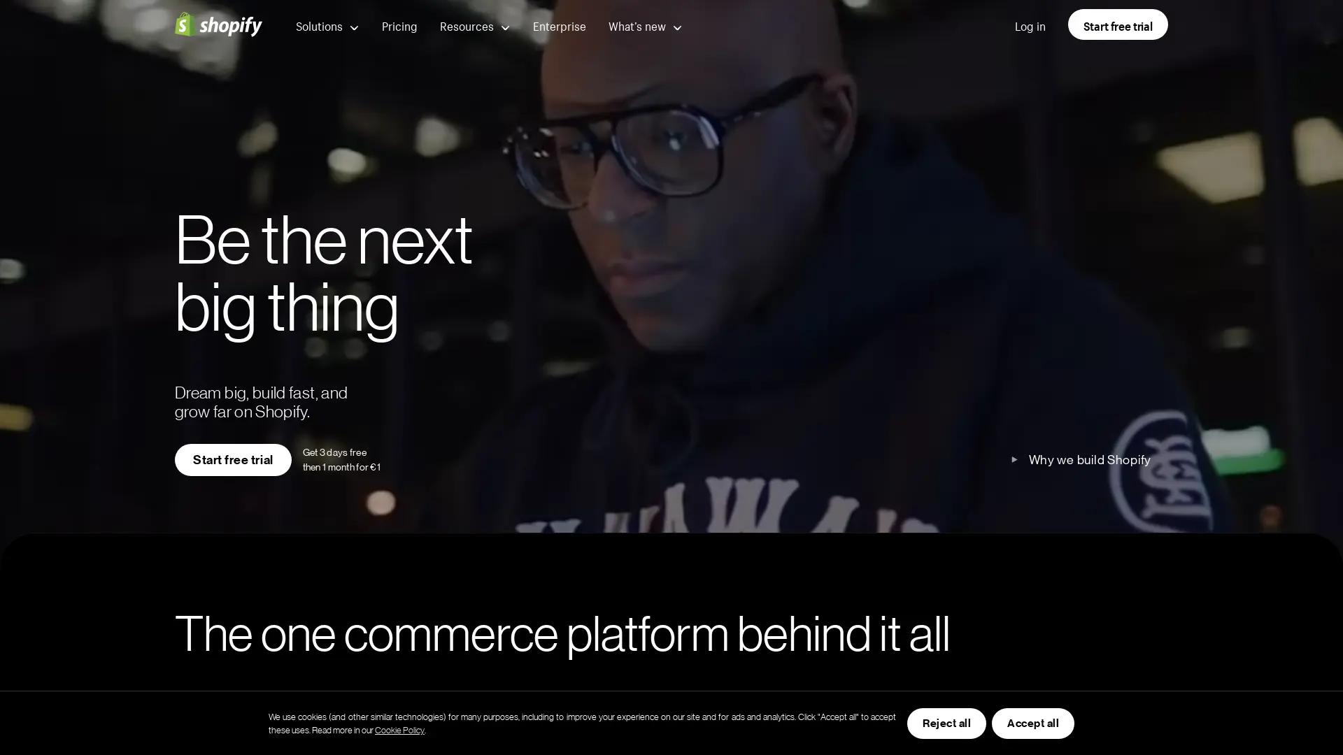 Shopify screenshot