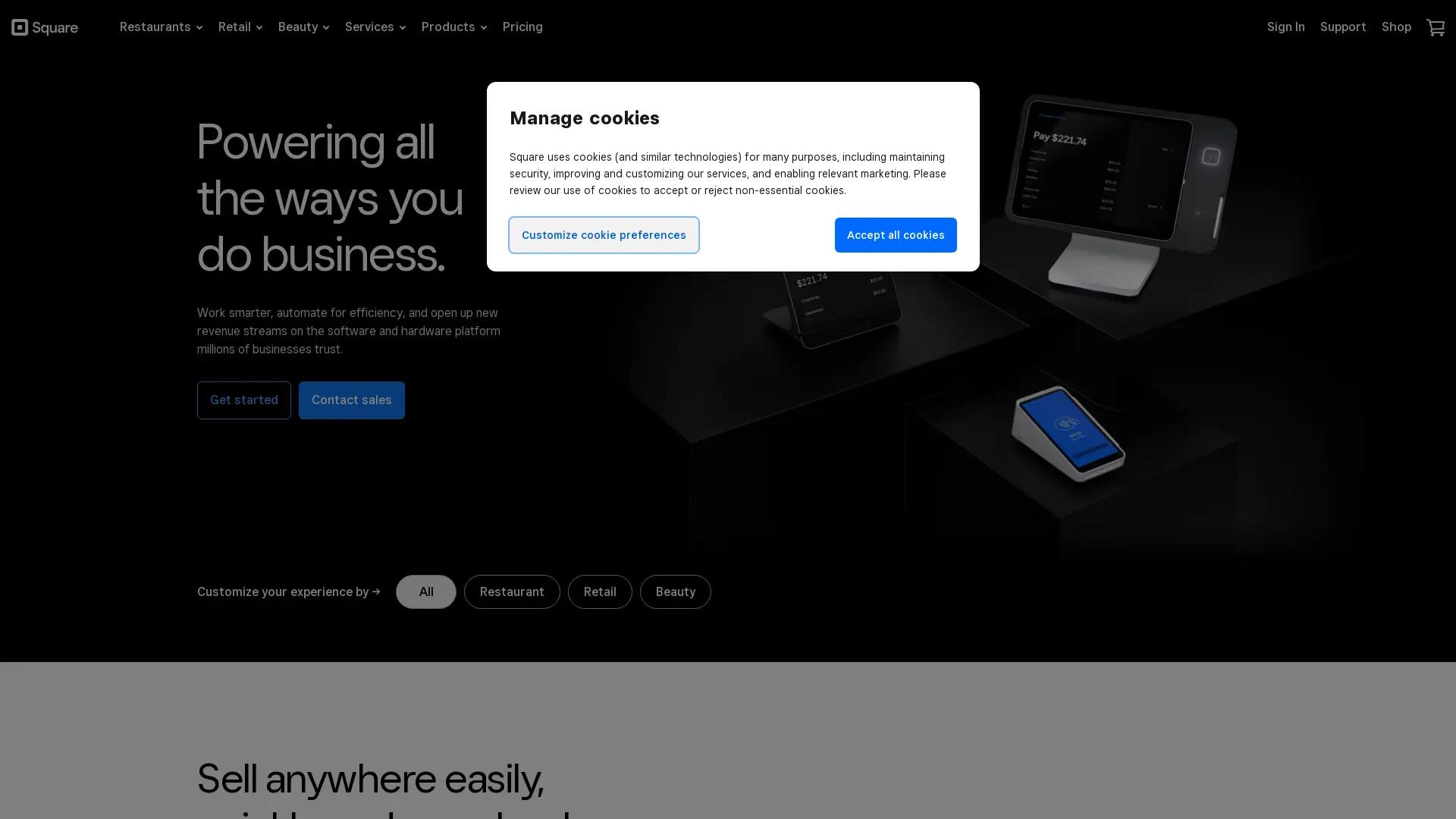 Square screenshot