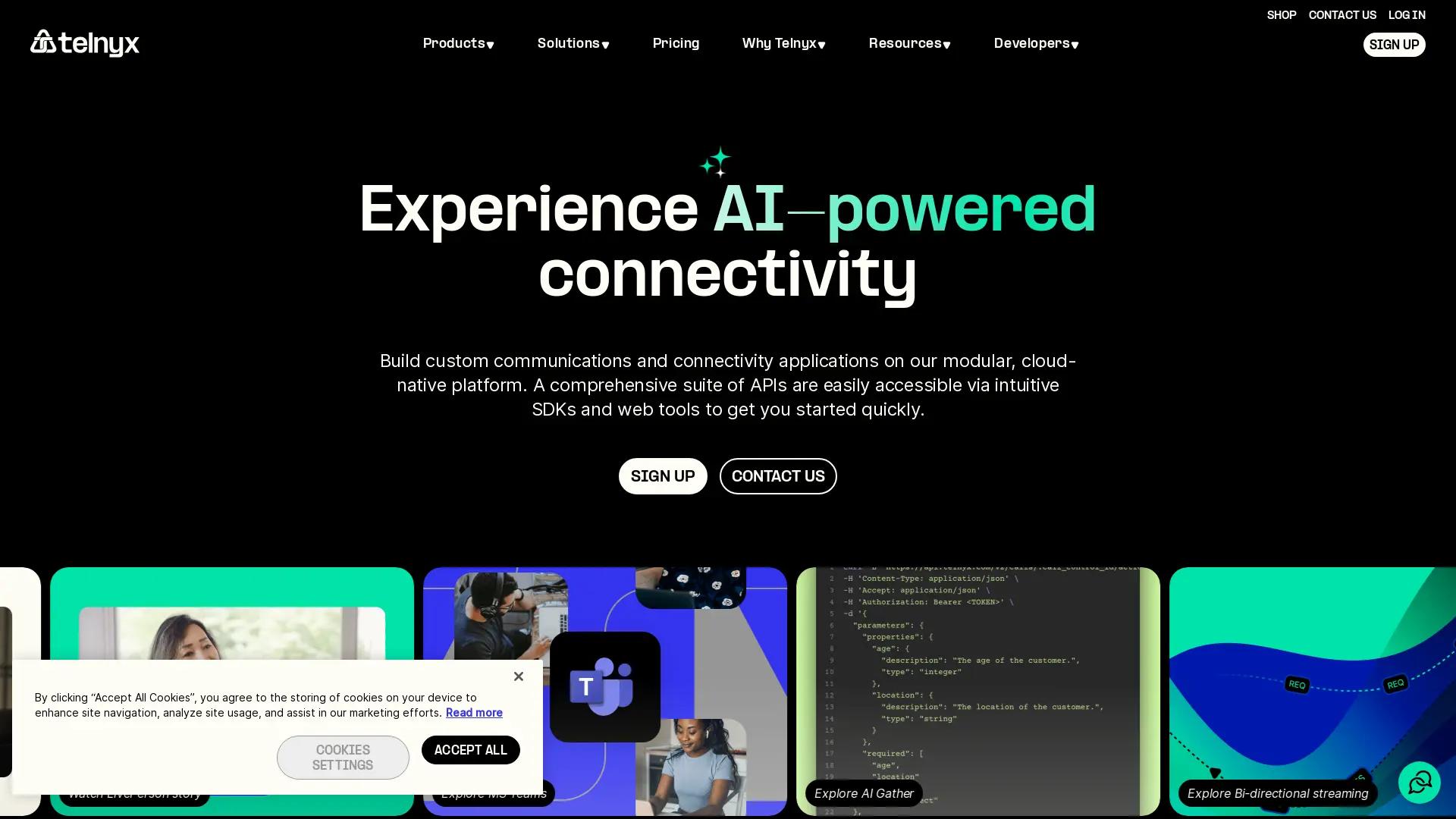 Telnyx screenshot