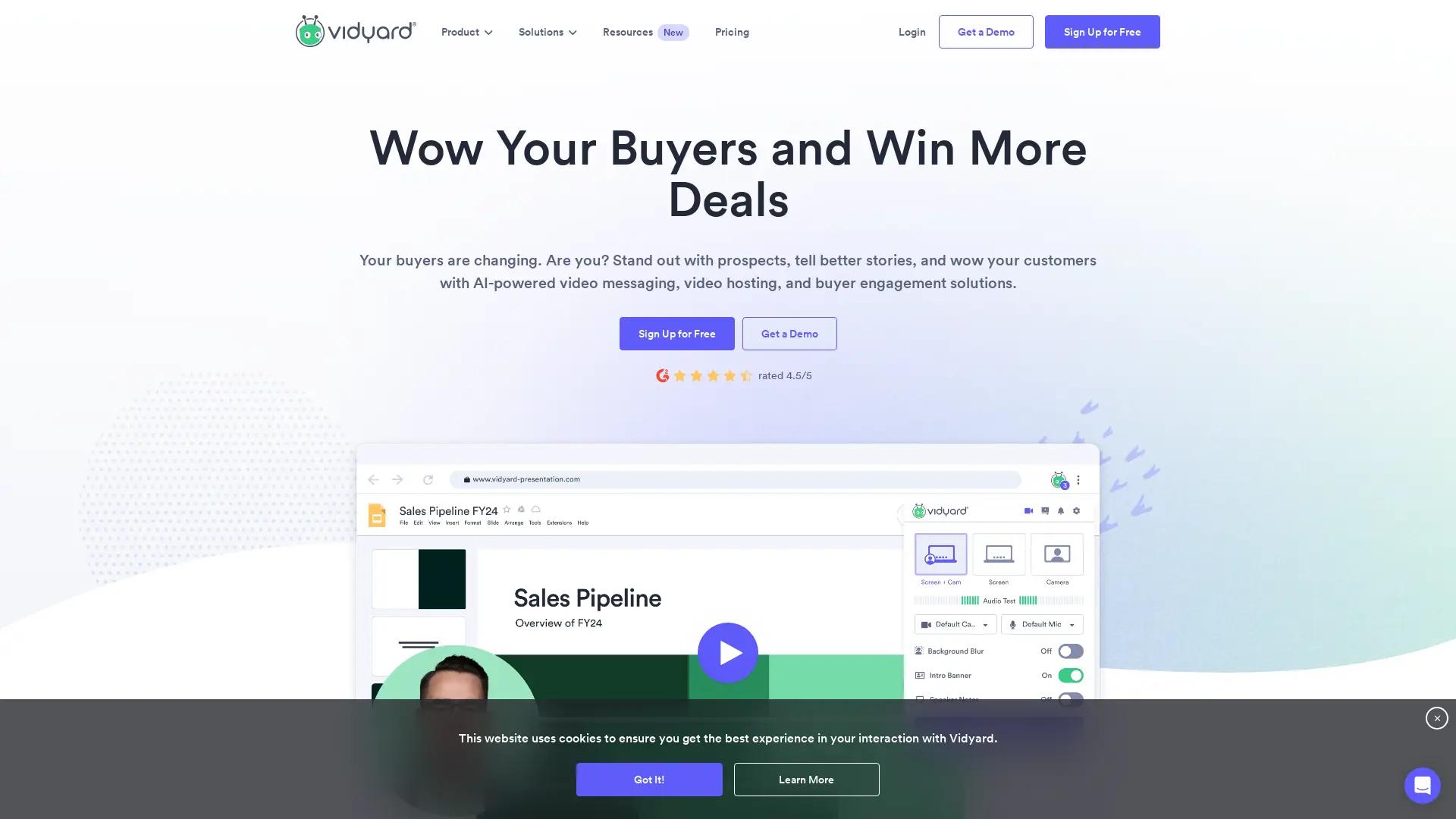 Vidyard screenshot