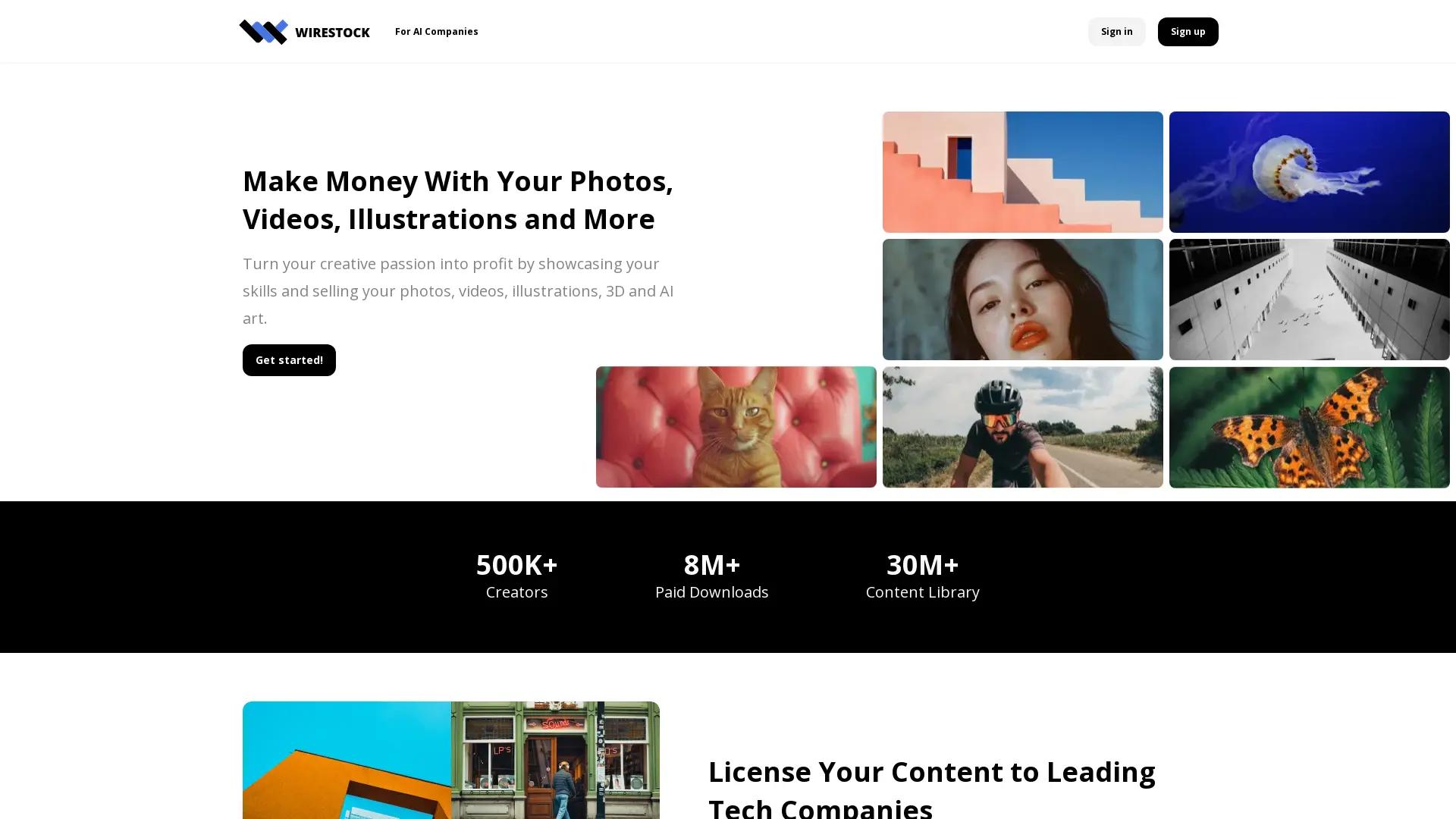 Wirestock screenshot