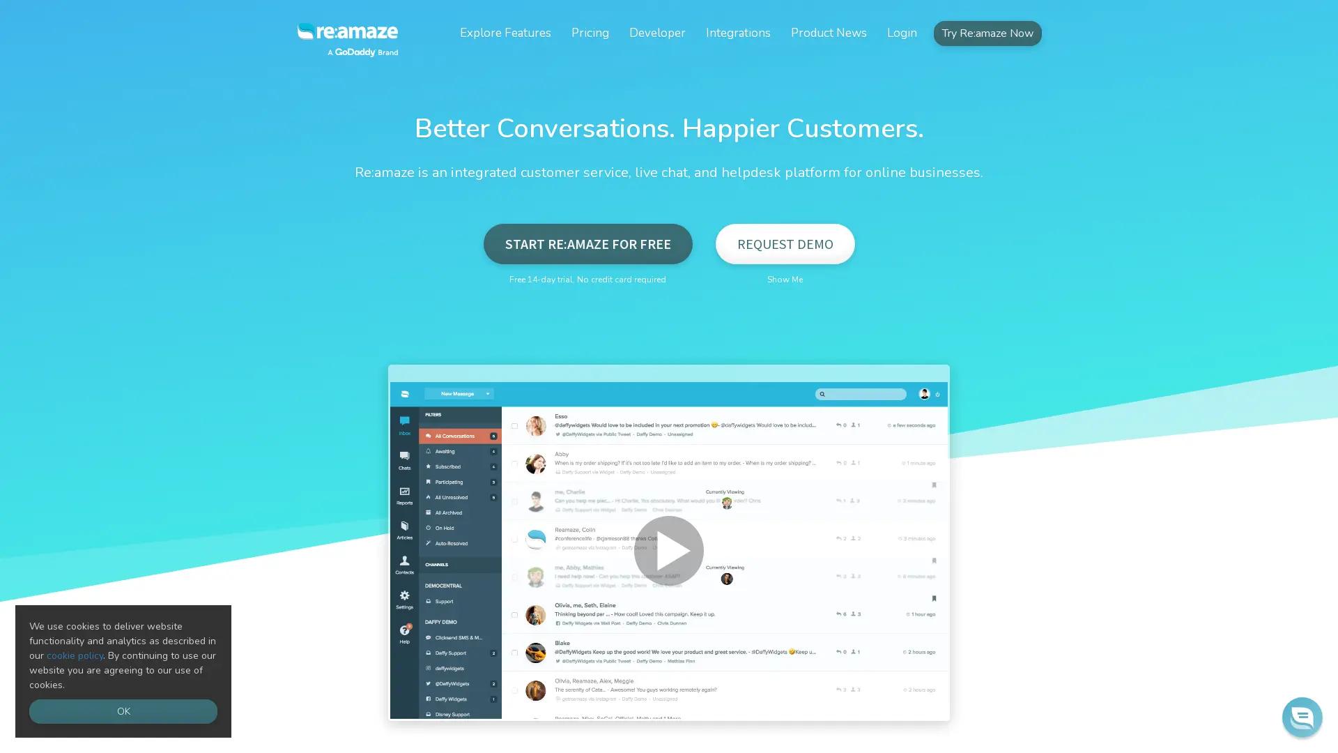 ReAmaze Support Tool screenshot
