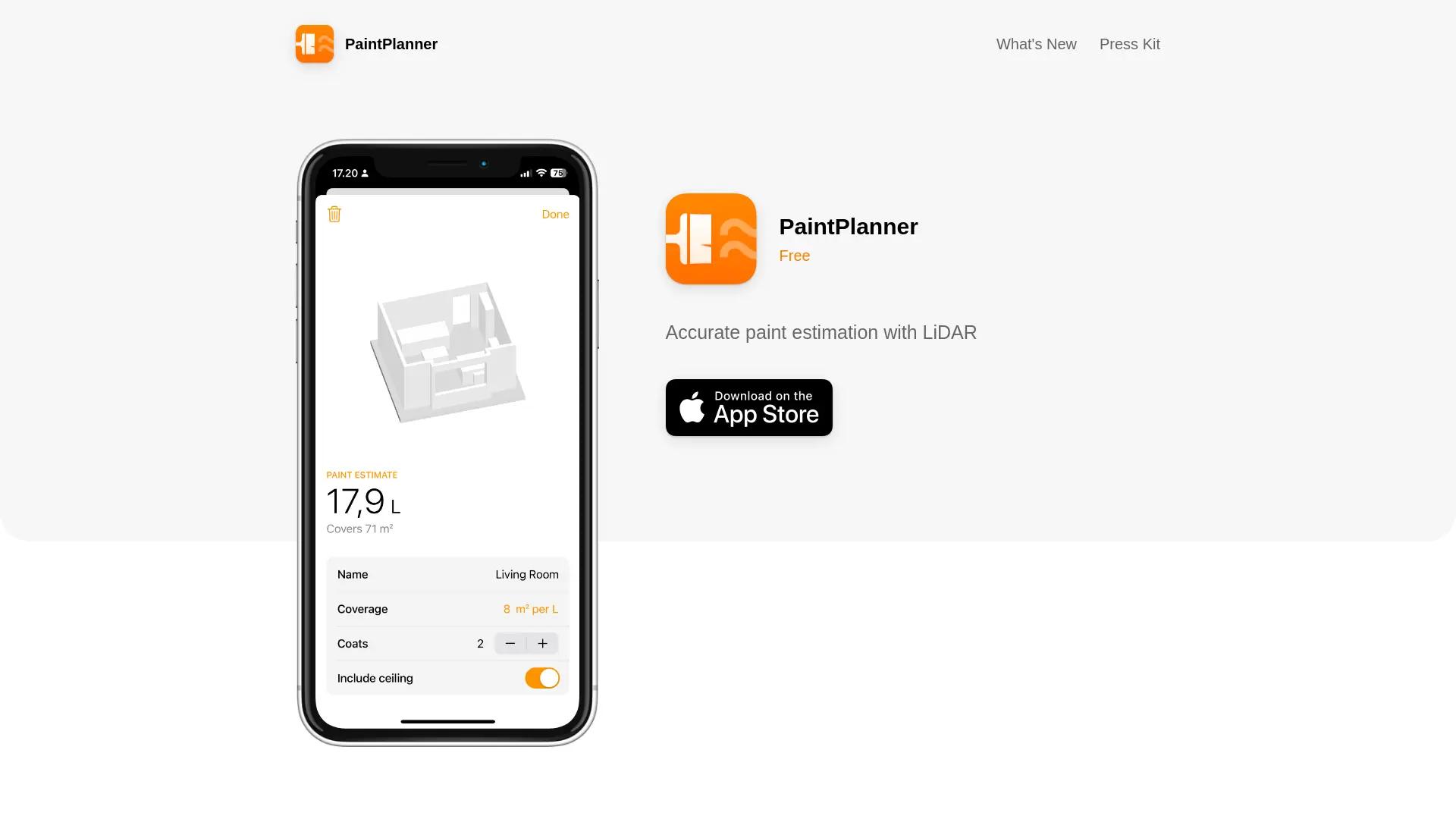 PaintPlanner screenshot