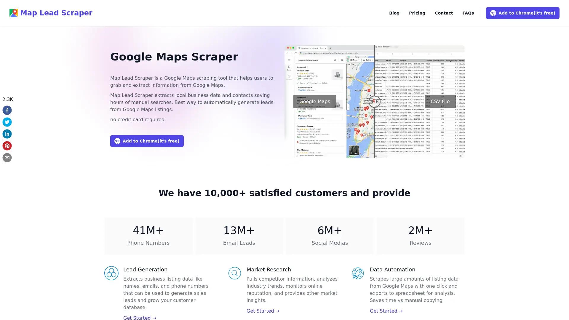 Map Lead Scraper screenshot