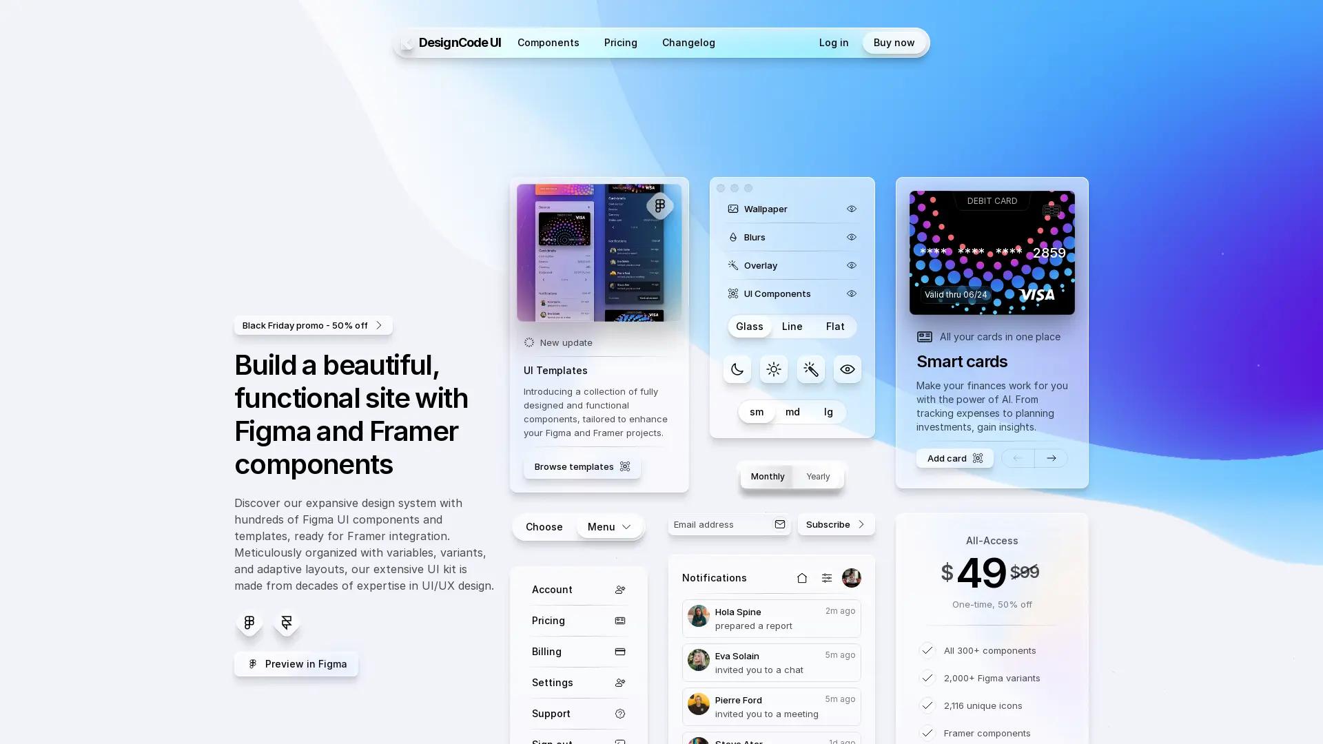 DesignCode UI screenshot