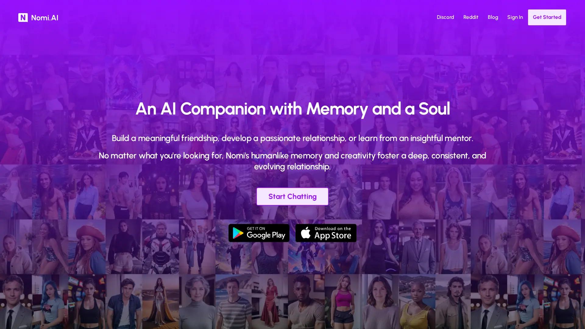 Nomi.Ai screenshot
