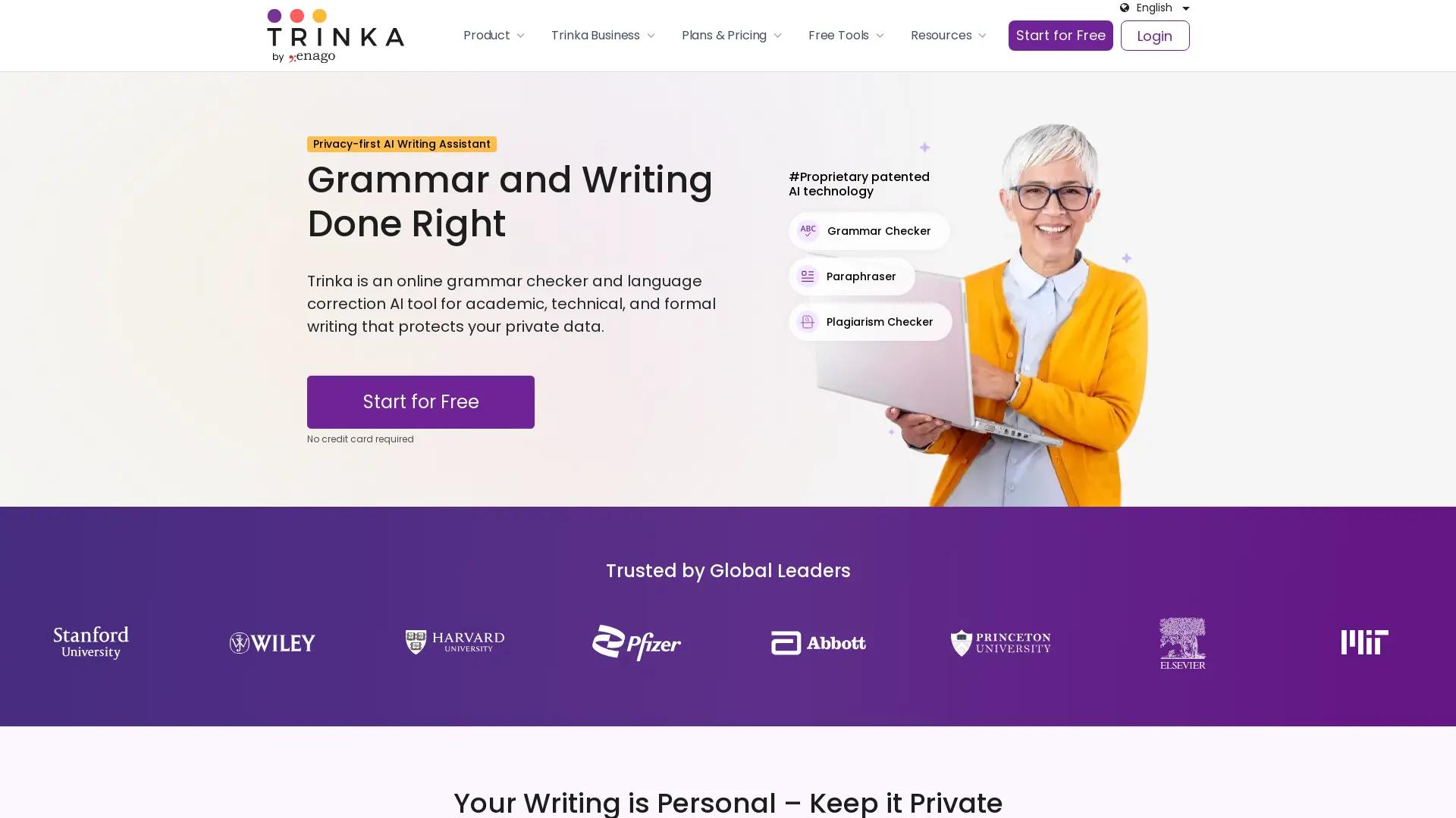 Trinka screenshot