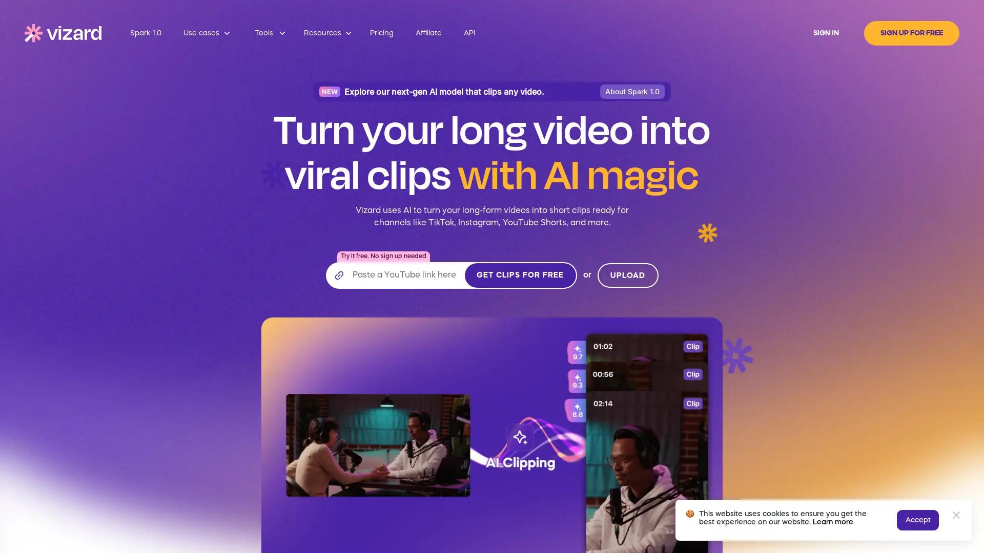 Vizard screenshot