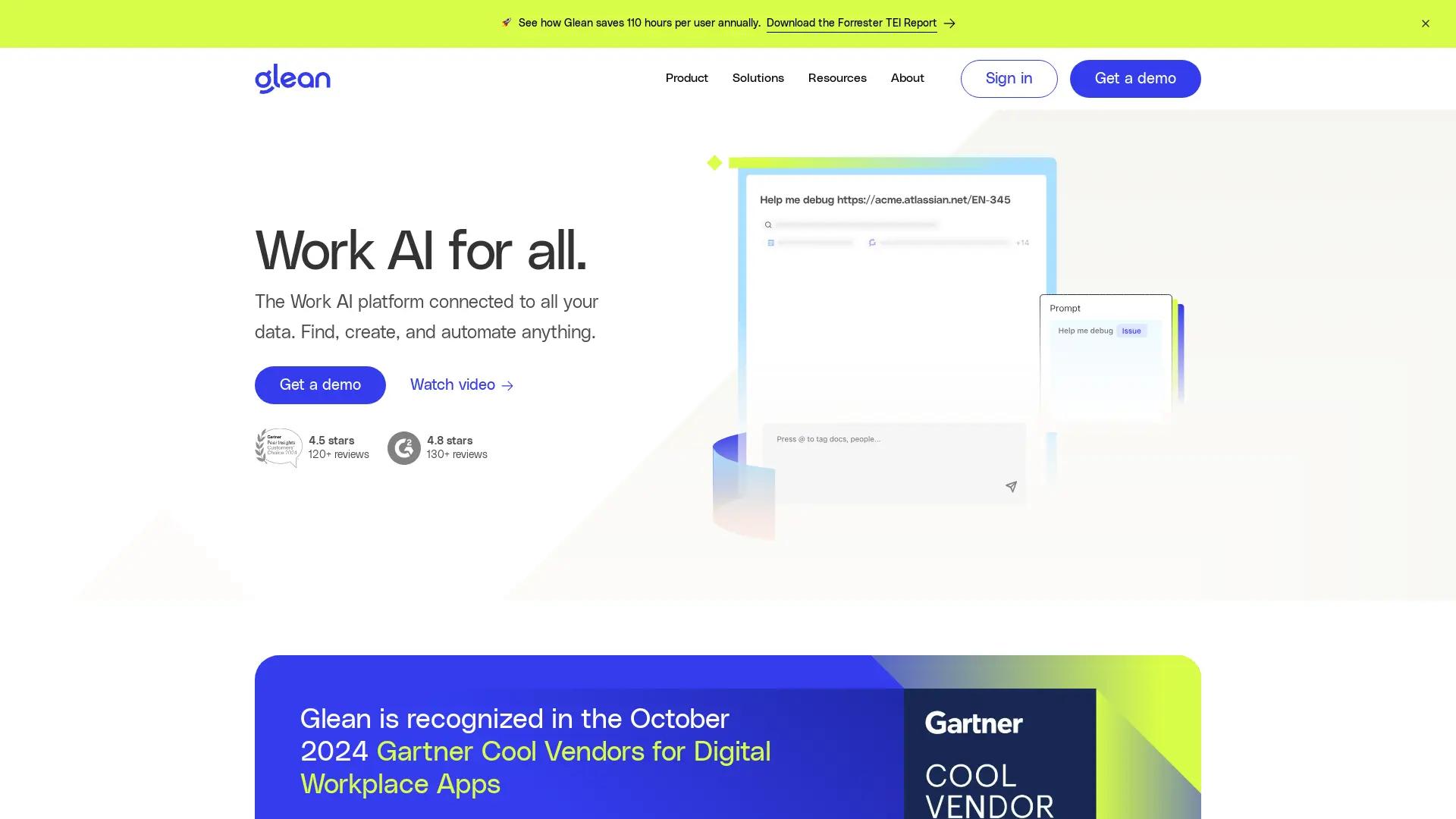 Glean screenshot
