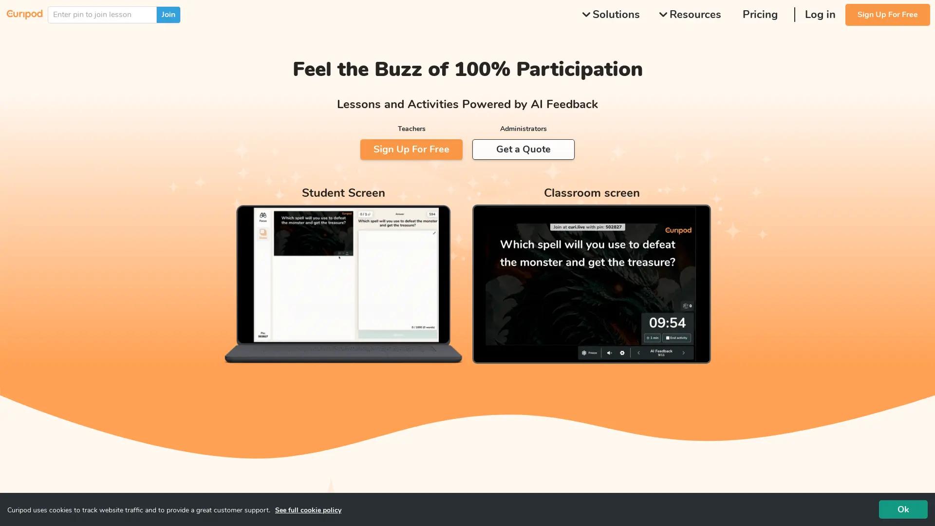 Curipod screenshot