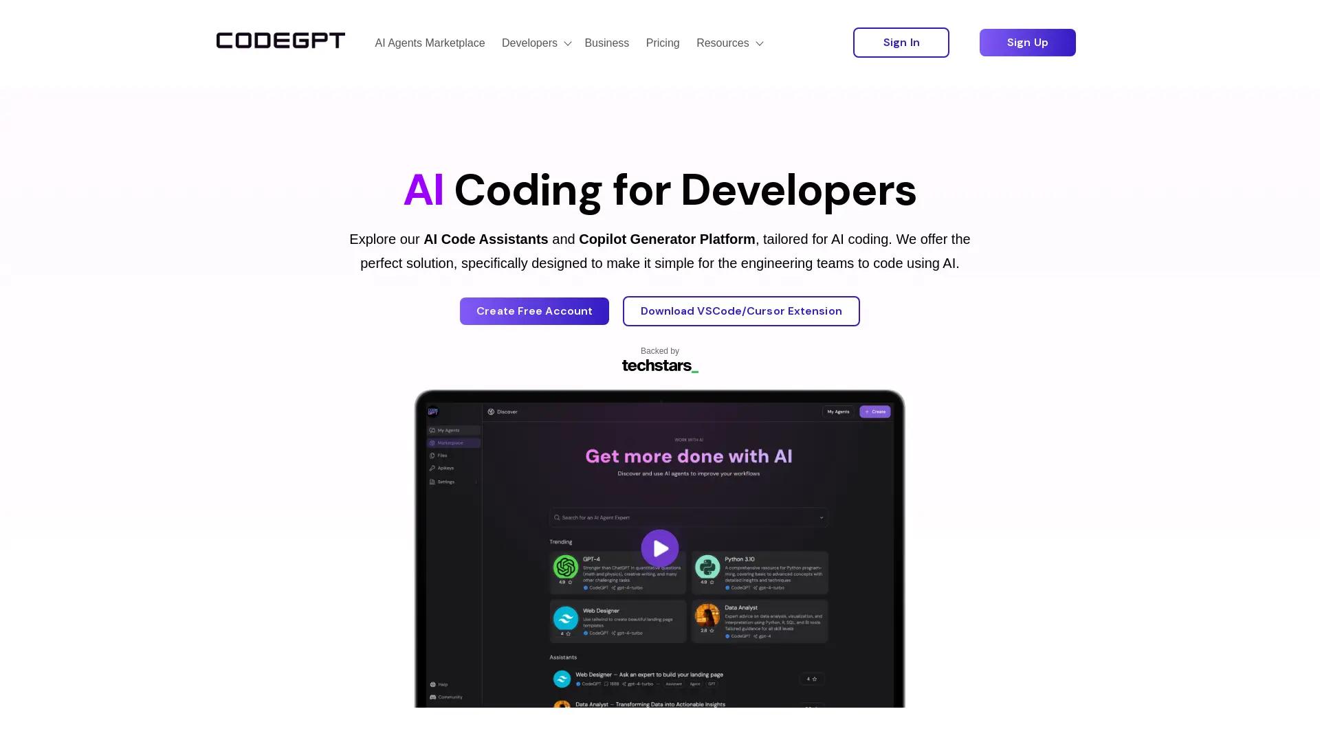 Code GPT screenshot