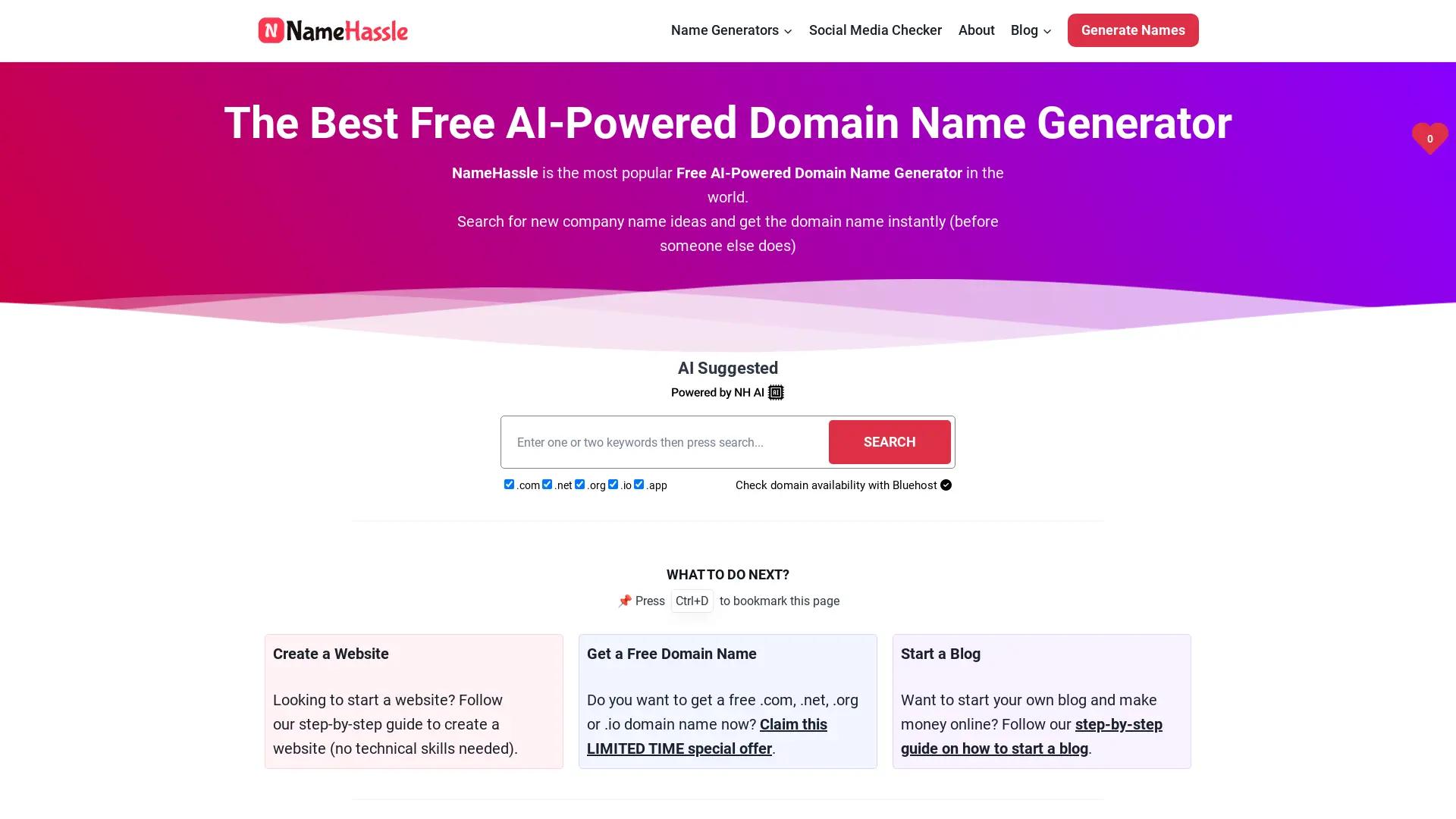 NameHassle screenshot