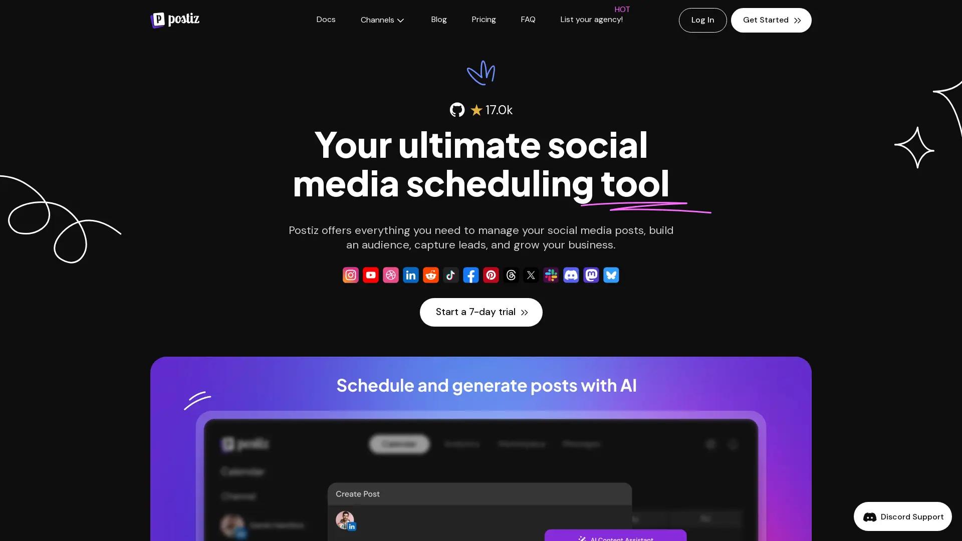Postiz screenshot