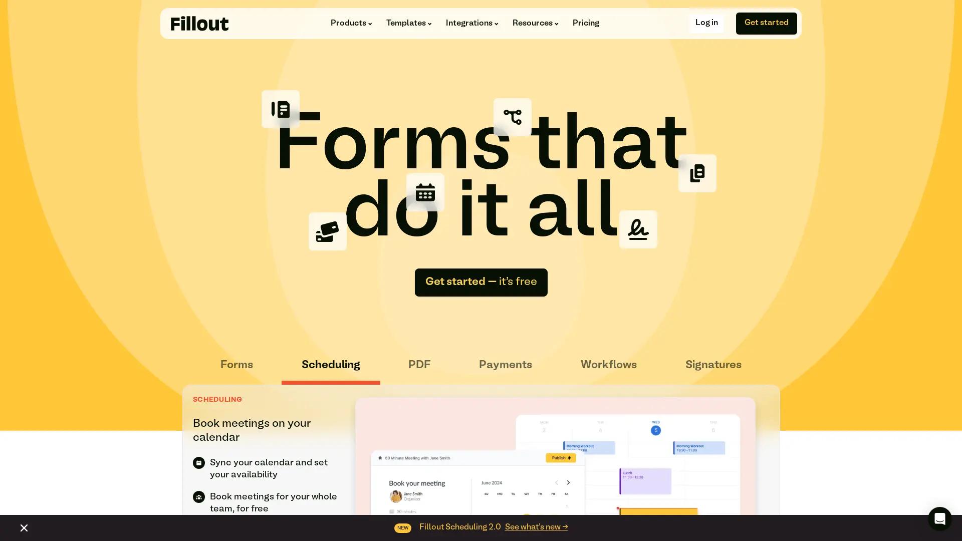 Fillout screenshot