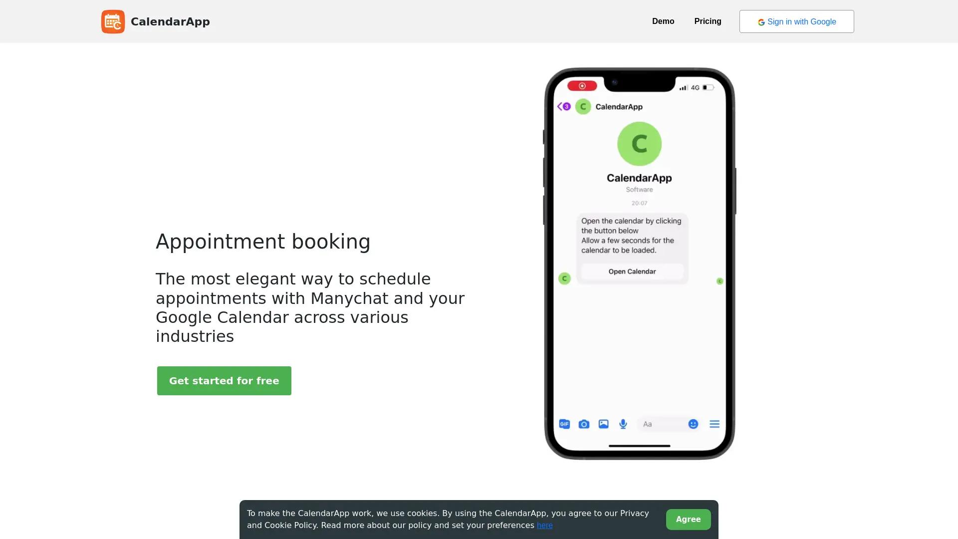 CalendarApp screenshot