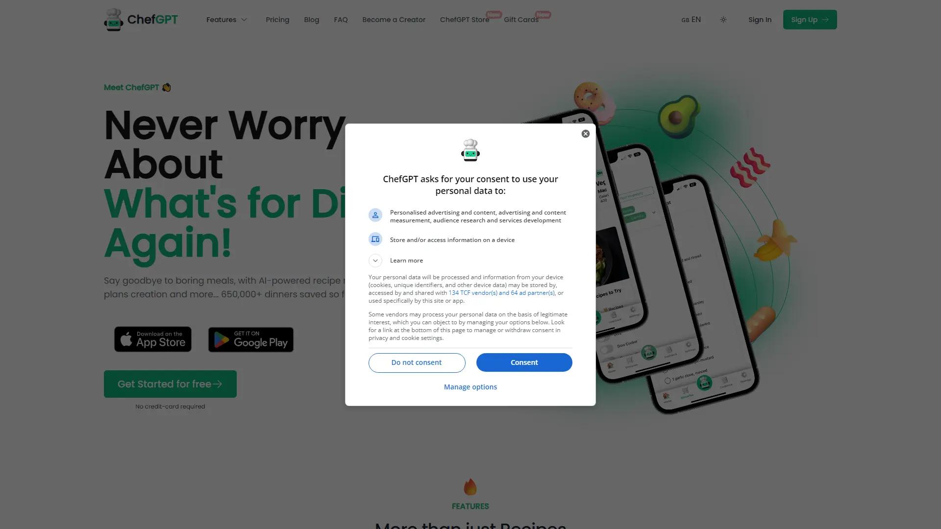 ChefGPT screenshot