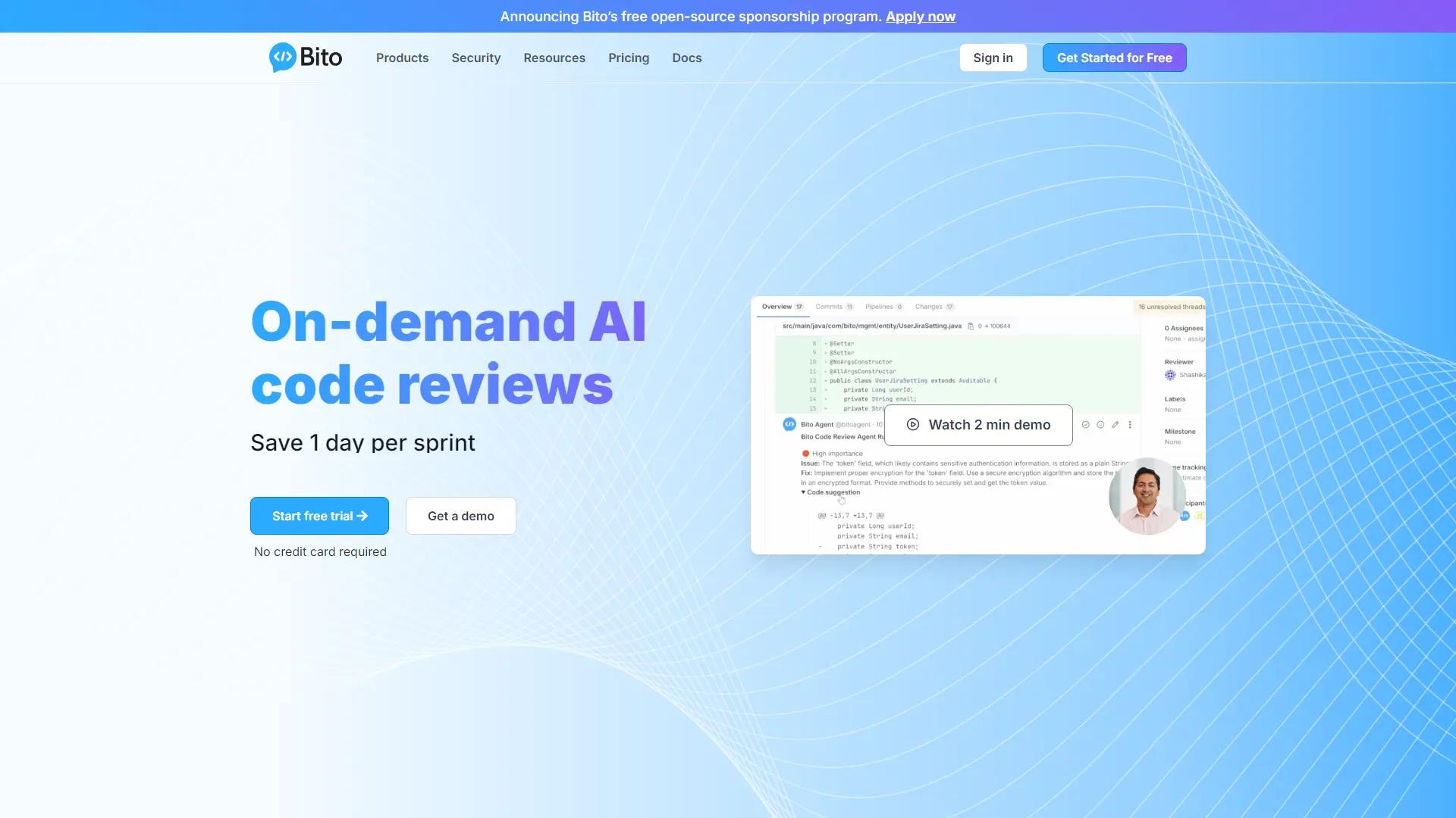 Bito screenshot