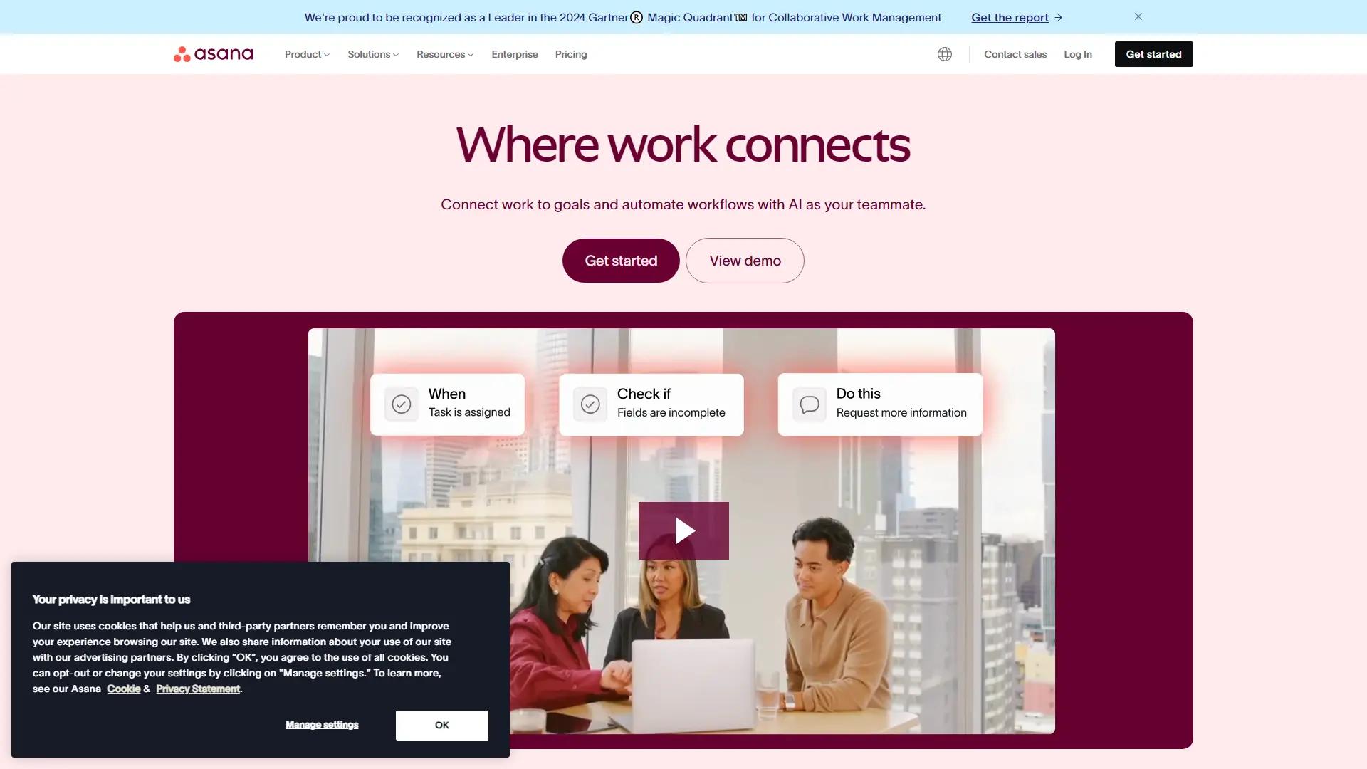 Asana screenshot