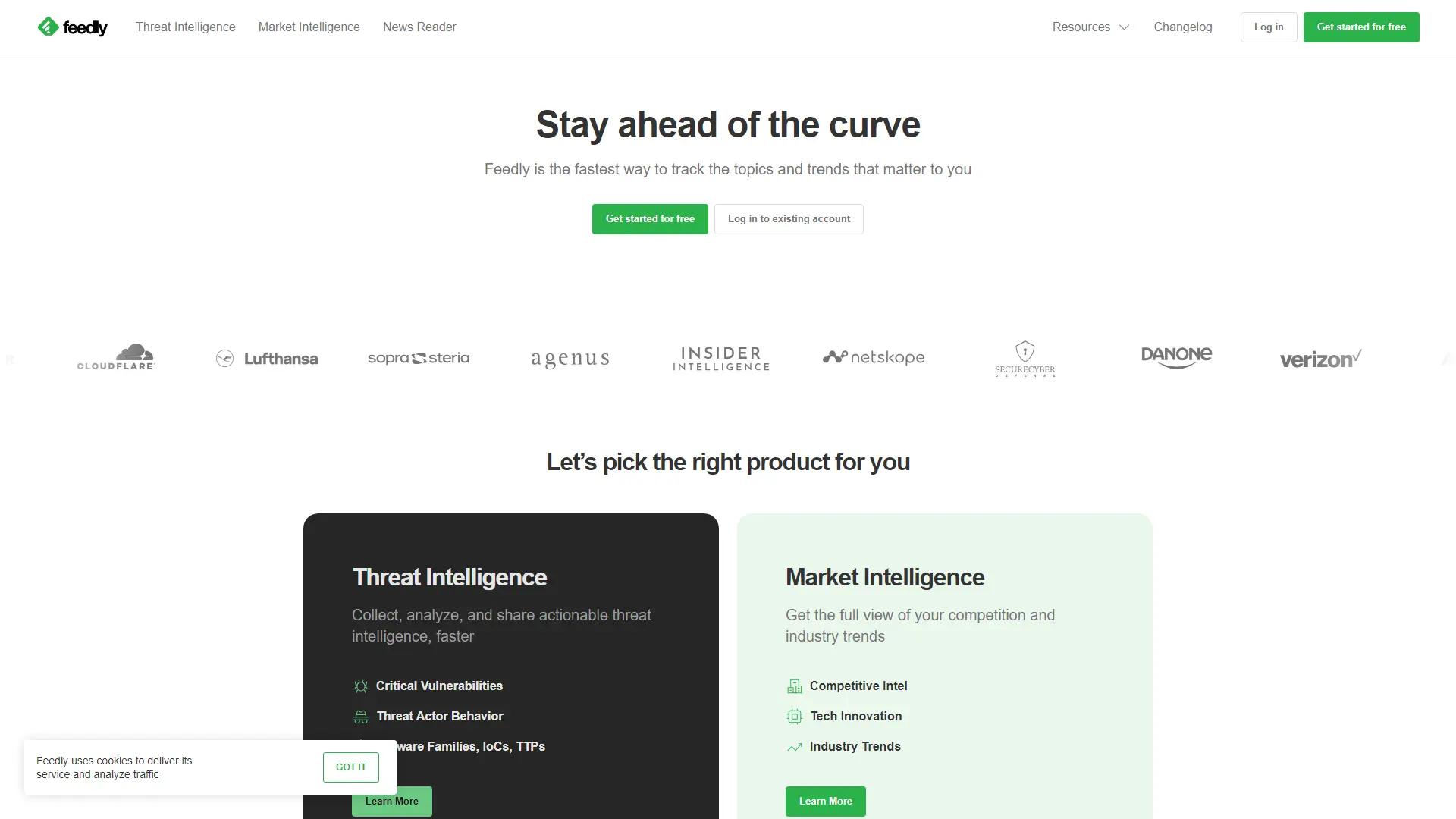 Feedly screenshot