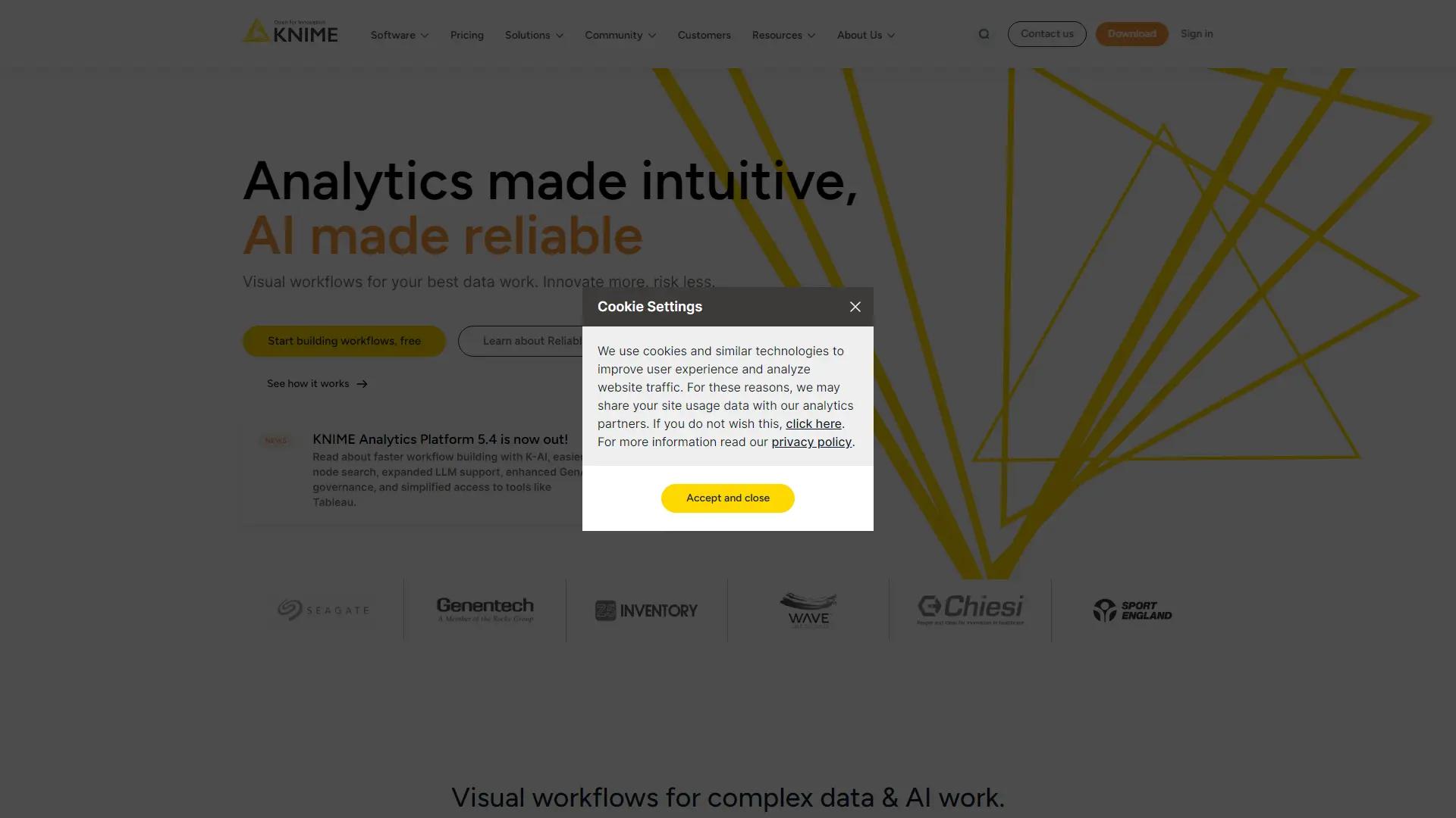 Knime screenshot