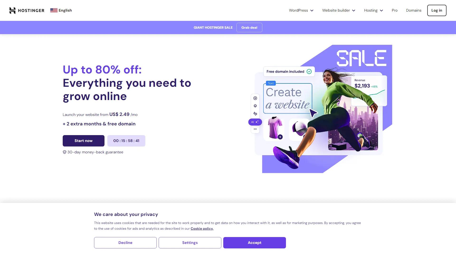 Hostinger screenshot