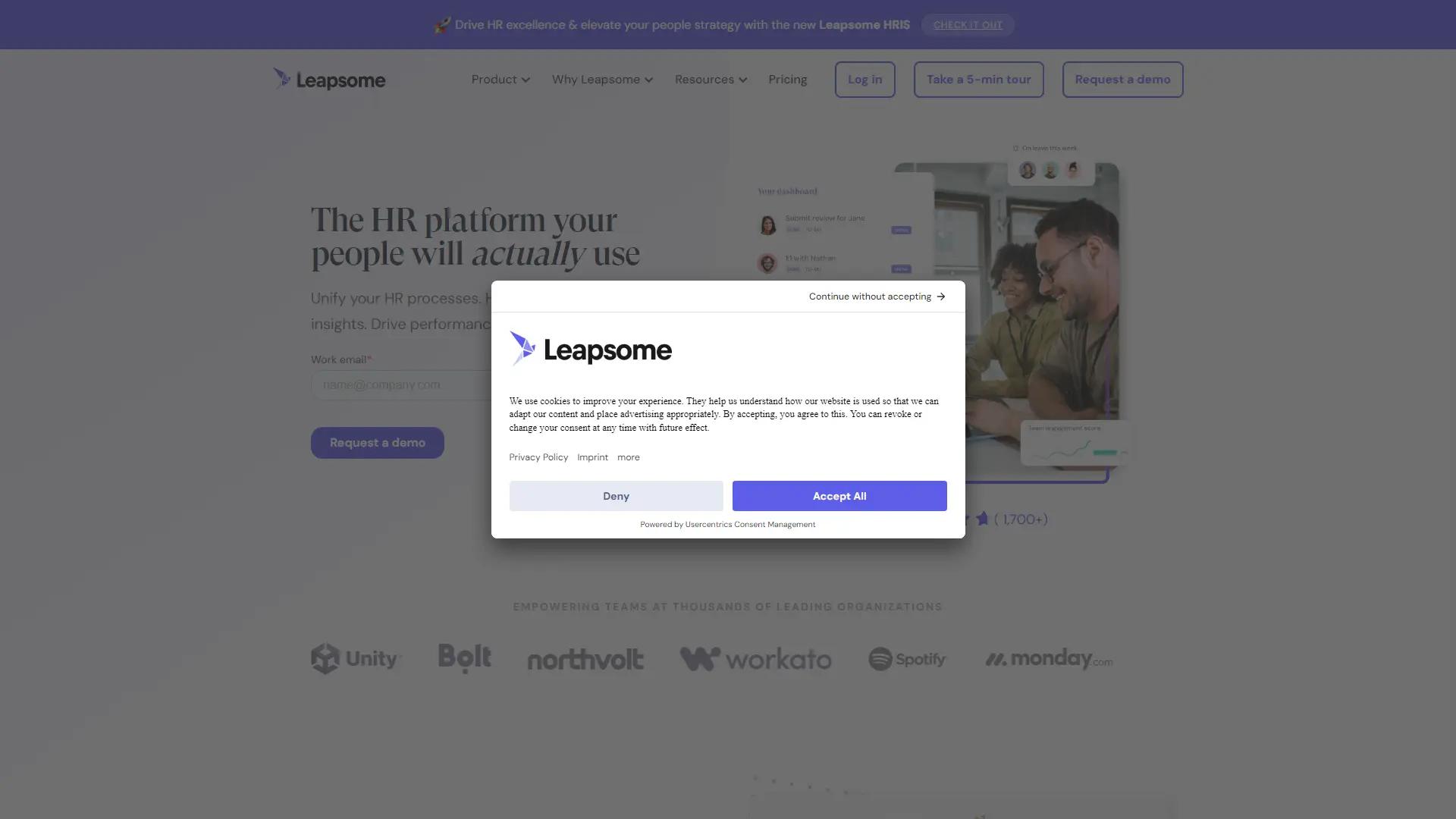 Leapsome screenshot