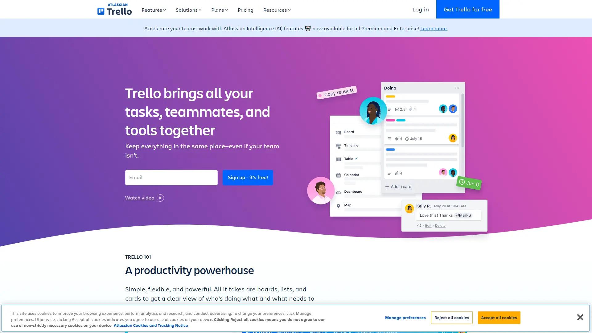 Trello screenshot